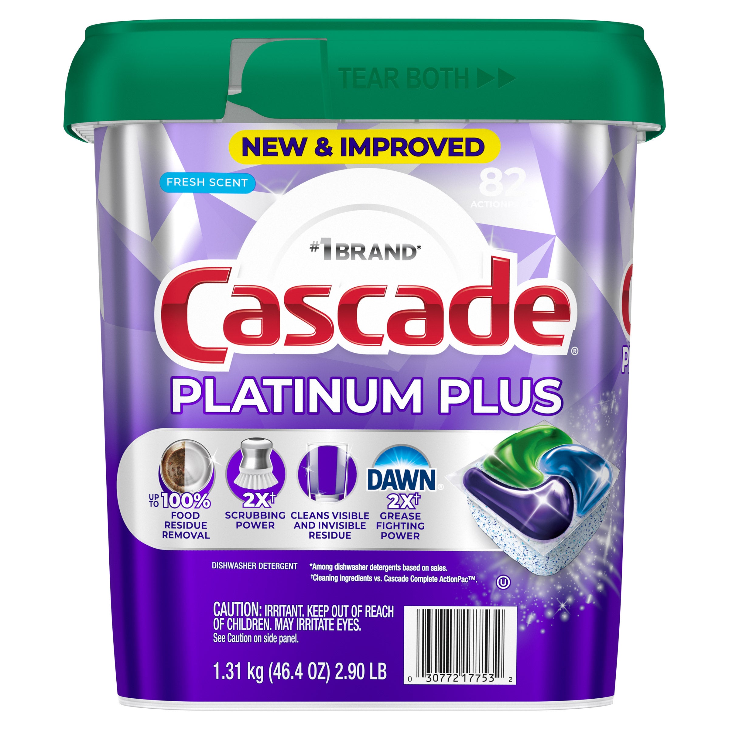Cascade Platinum Plus Dishwasher Detergent Pods
