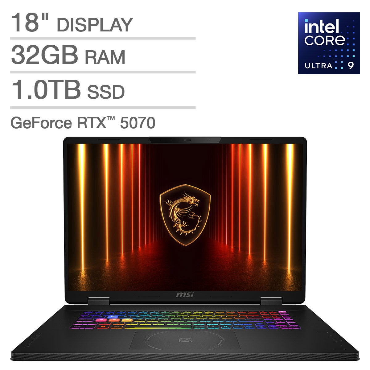 MSI Crosshair 18" AI Gaming Laptop