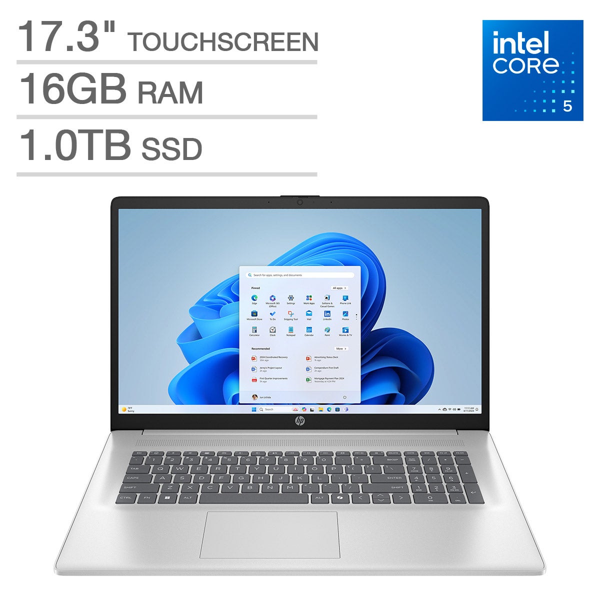 HP 17.3" HD+ Touchscreen Laptop