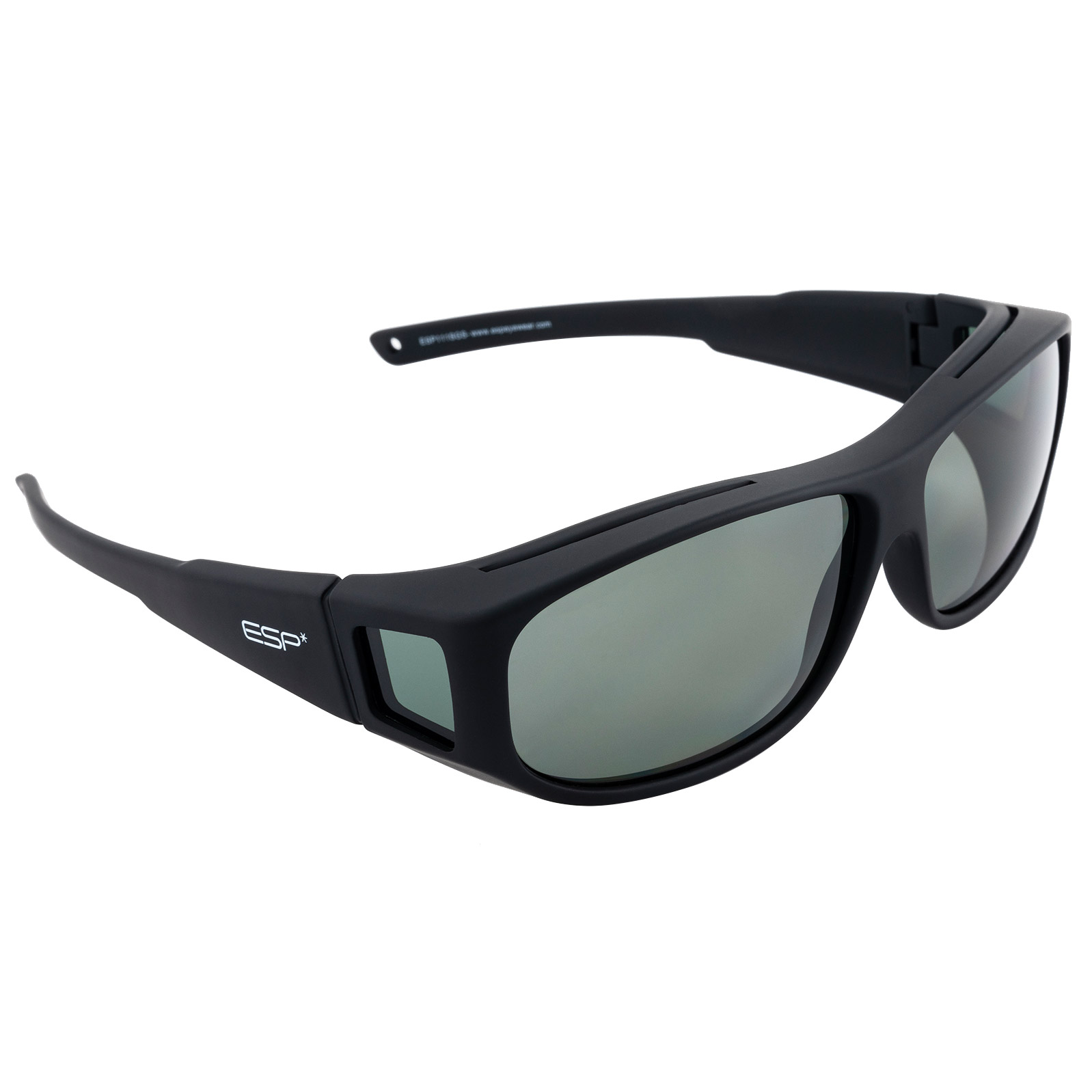 ESP Eyewear Over-the-Glasses Polarized Sunglasses, Small Grey