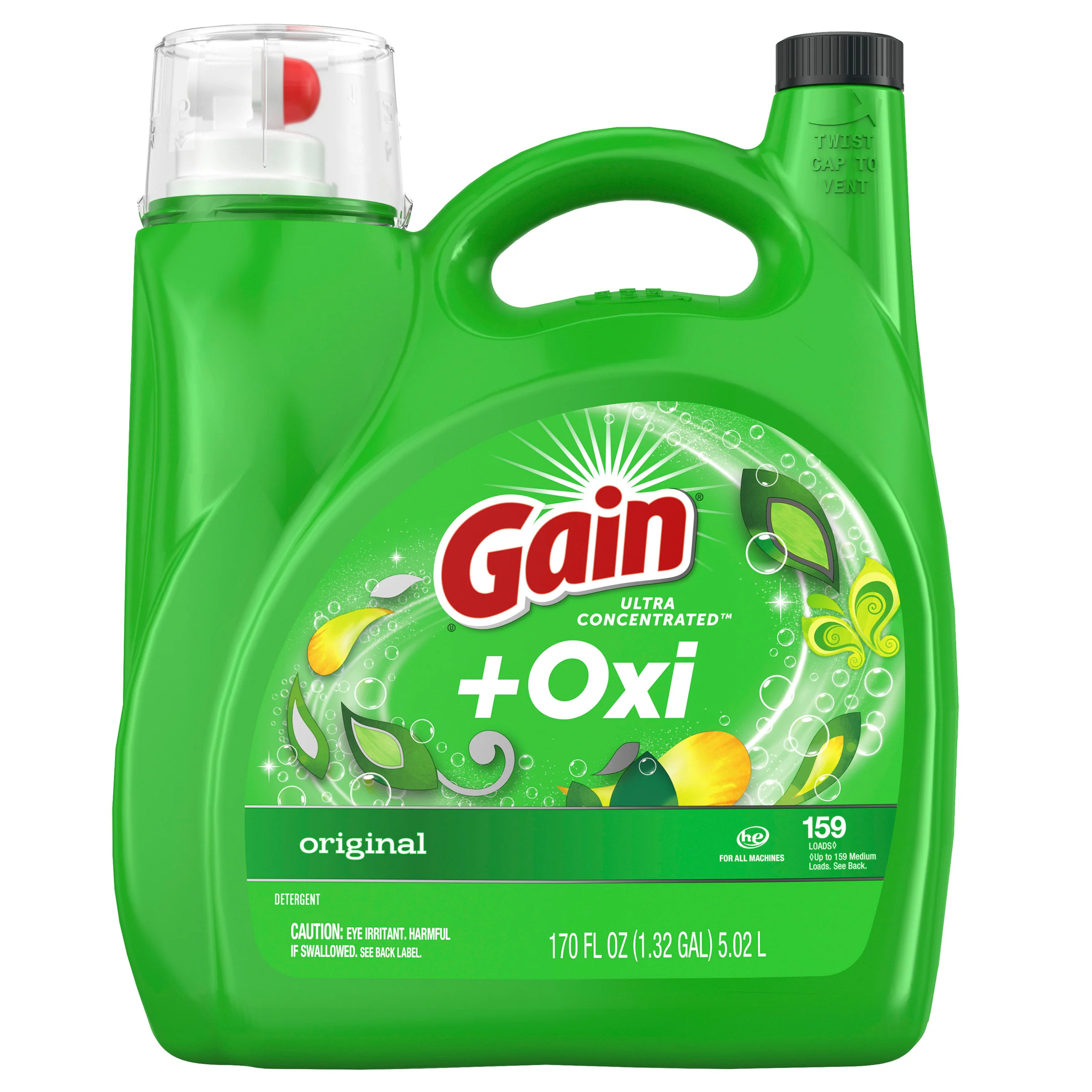 Gain + Oxi HE Liquid Laundry Detergent