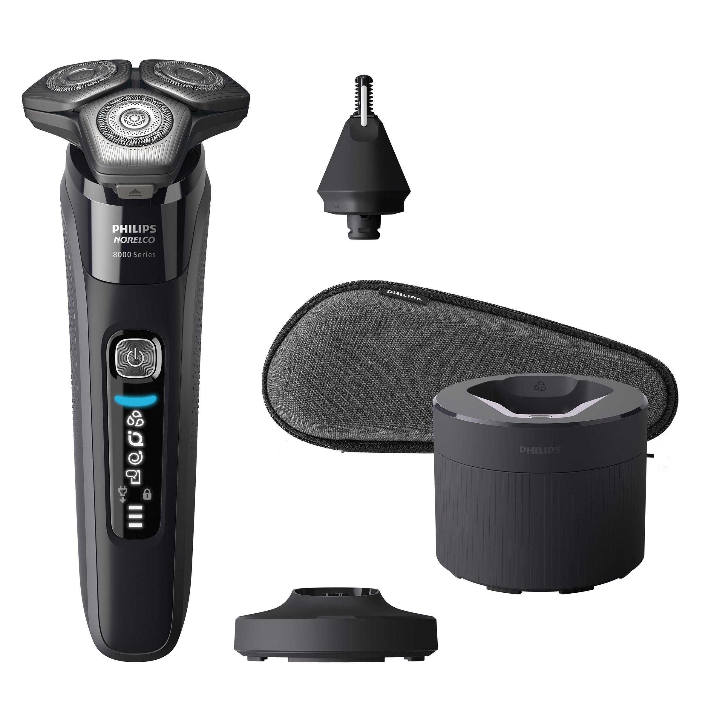 Philips Norelco Electric Shaver 8000, Wet & Dry with SenseIQ