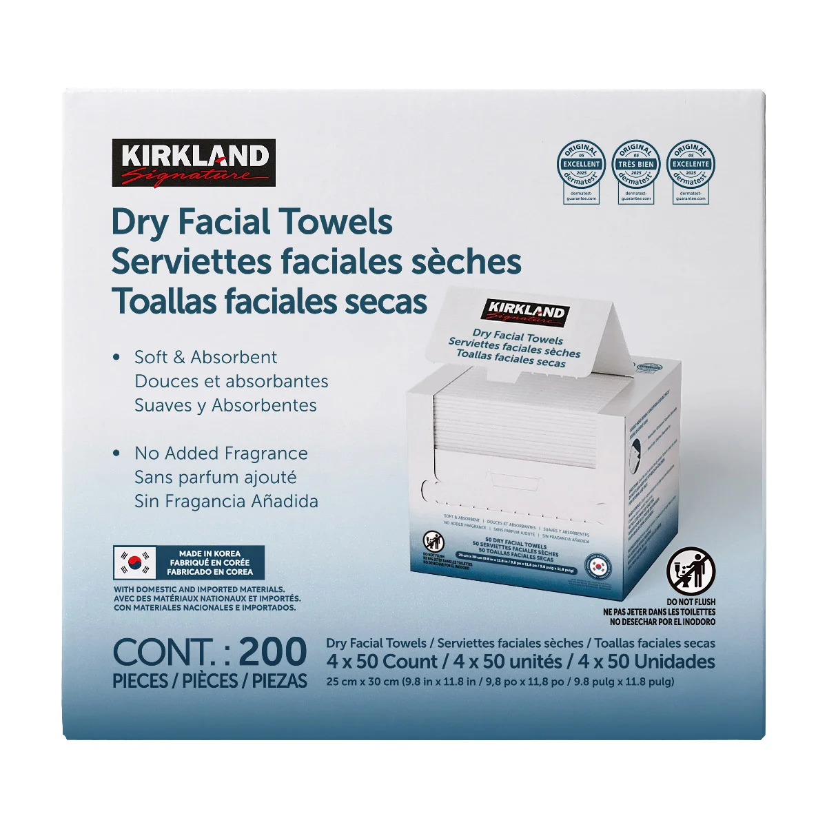 Kirkland Signature daily dry facial towel