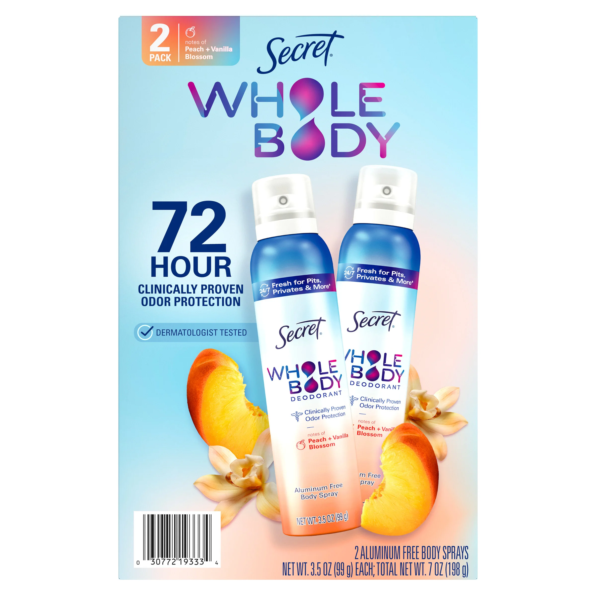 Secret Whole Body Deodorant Spray