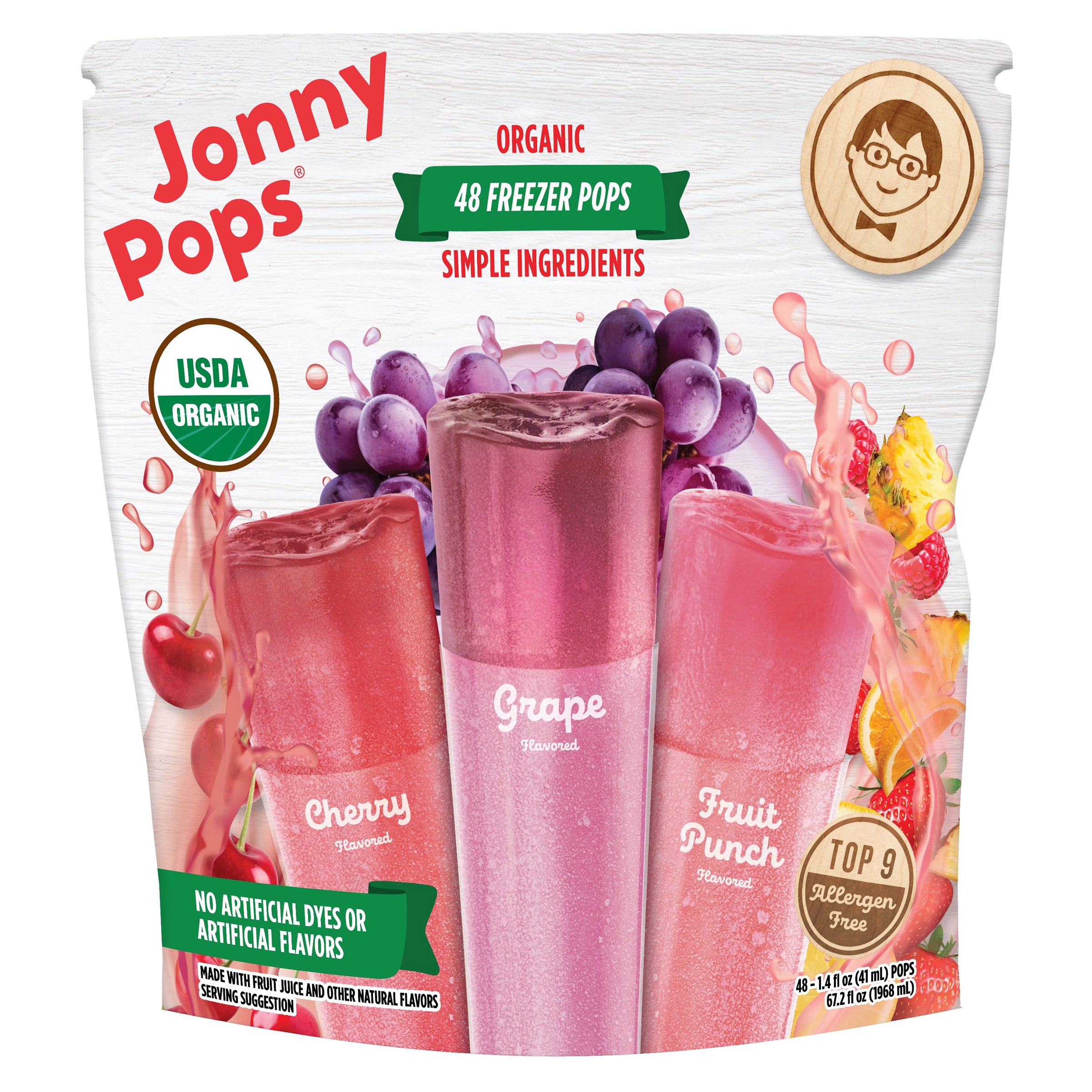 Jonny Pops Organic Freezer Pops
