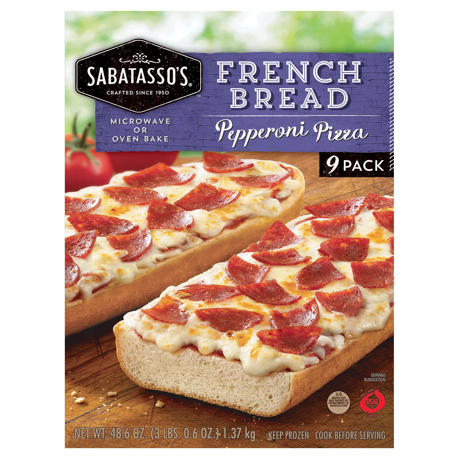 Sabatasso's French Bread Pepperoni Pizza