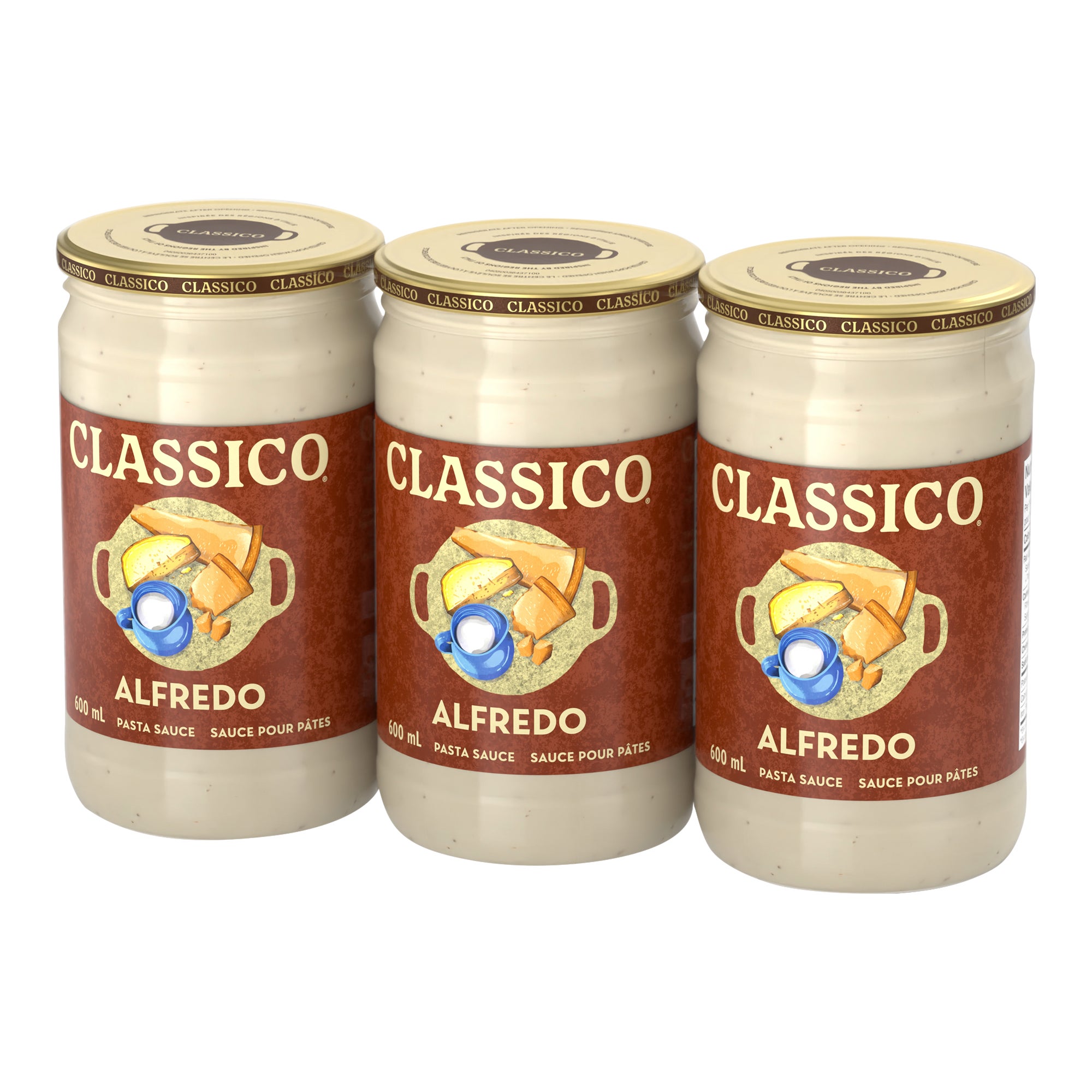 Classico Alfredo Sauce, 3 x 600 mL | Costco