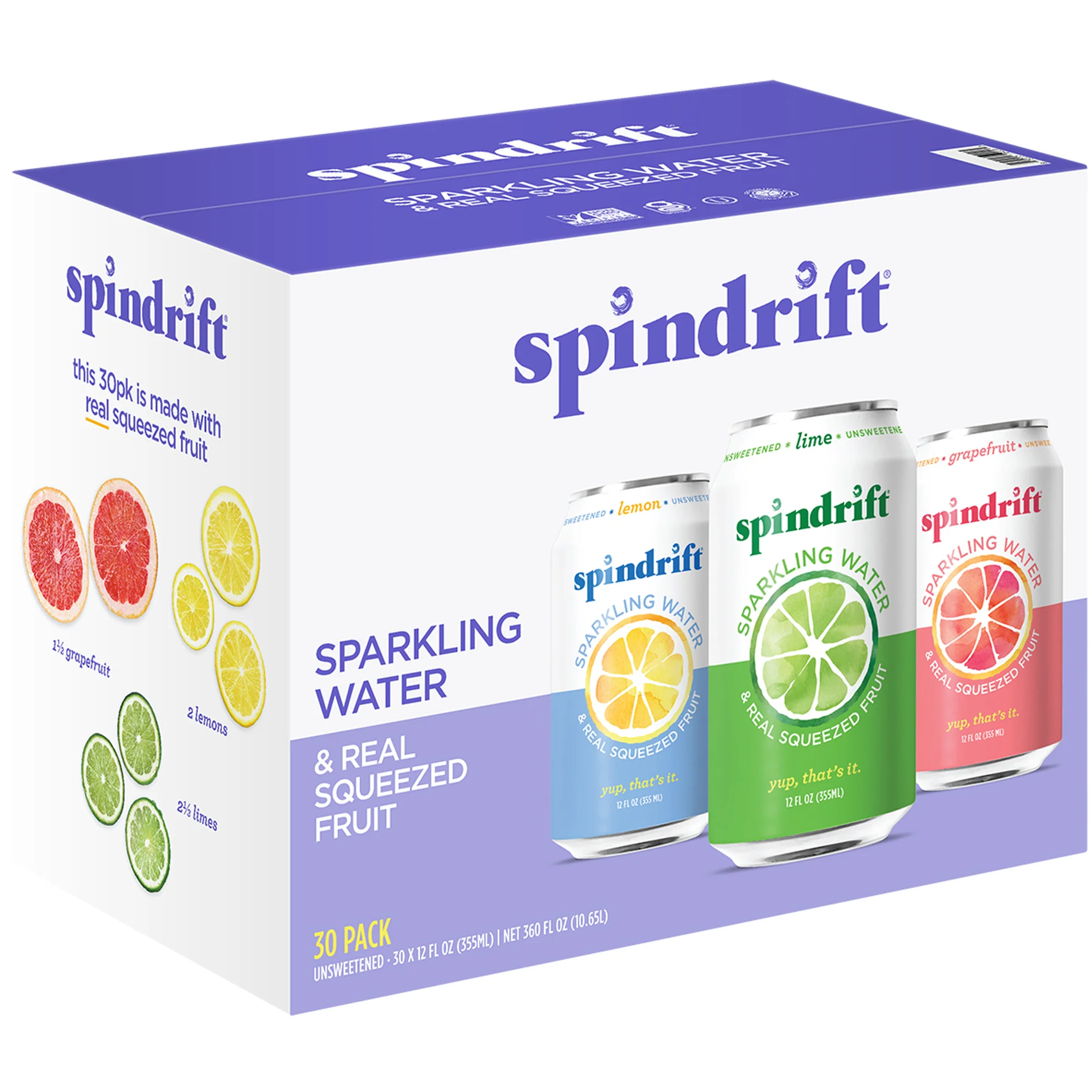 Spindrift Sparkling Water, Variety Pack