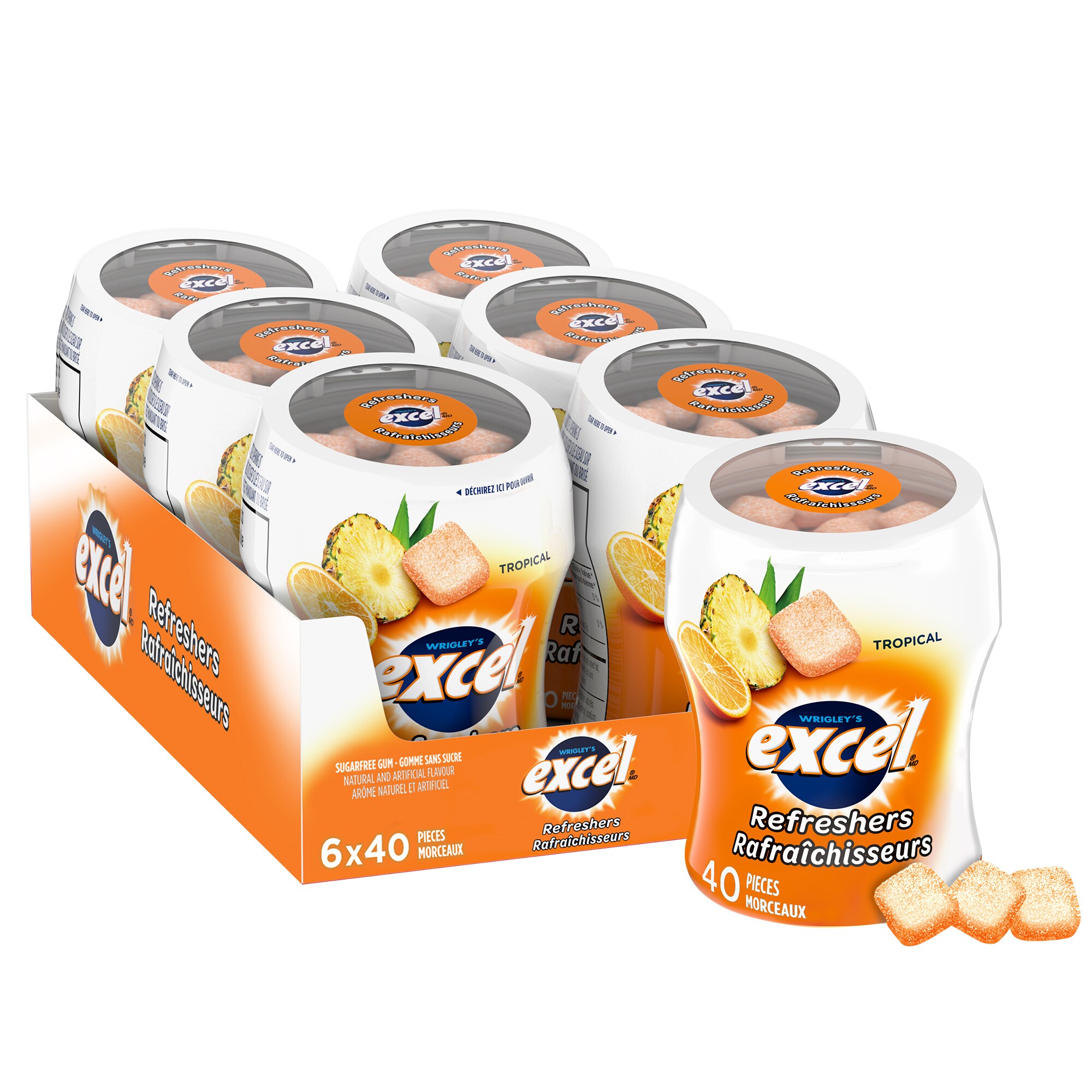 Excel Refreshers Tropical, 6 × 40 pce