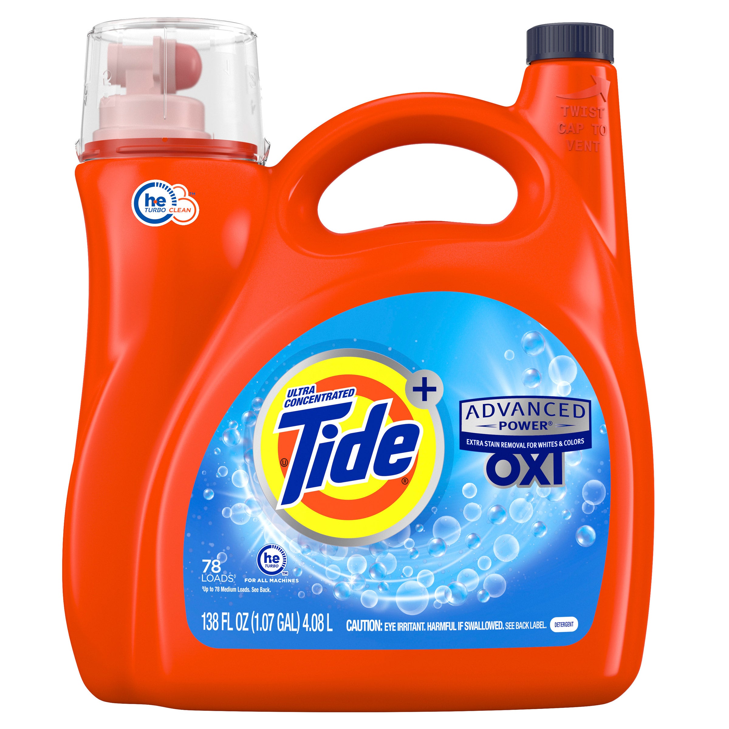 Tide + OXI Advanced Power Liquid Laundry Detergent
