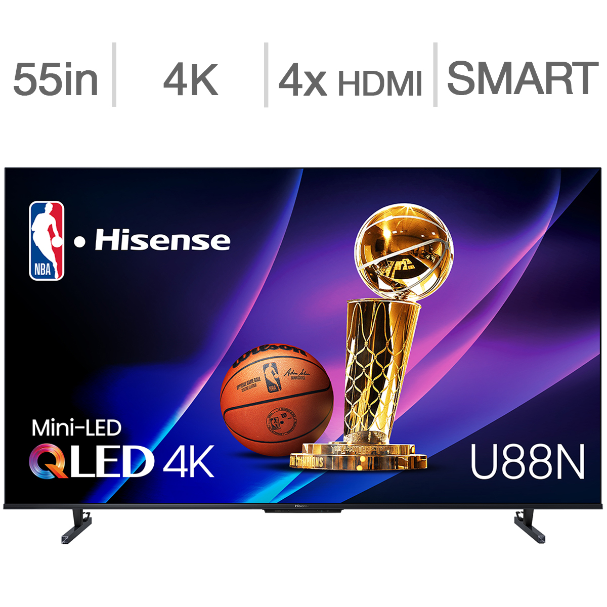 Hisense 55" Class - U88N Series - 4K QLED Mini LED Pro TV