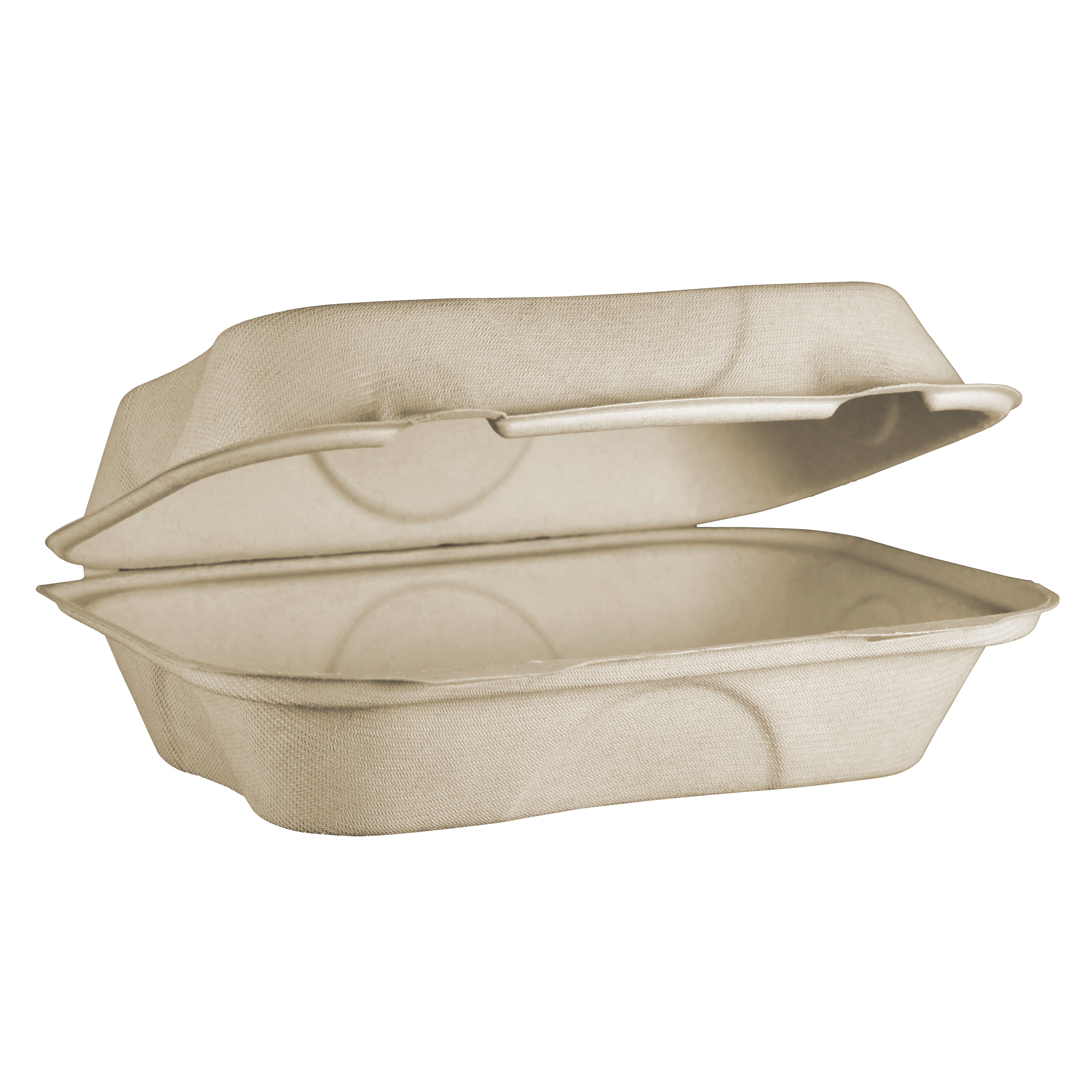 **World Centric** Hoagie Containers, Compostable Fiber, 6", Kraft, 100 ct