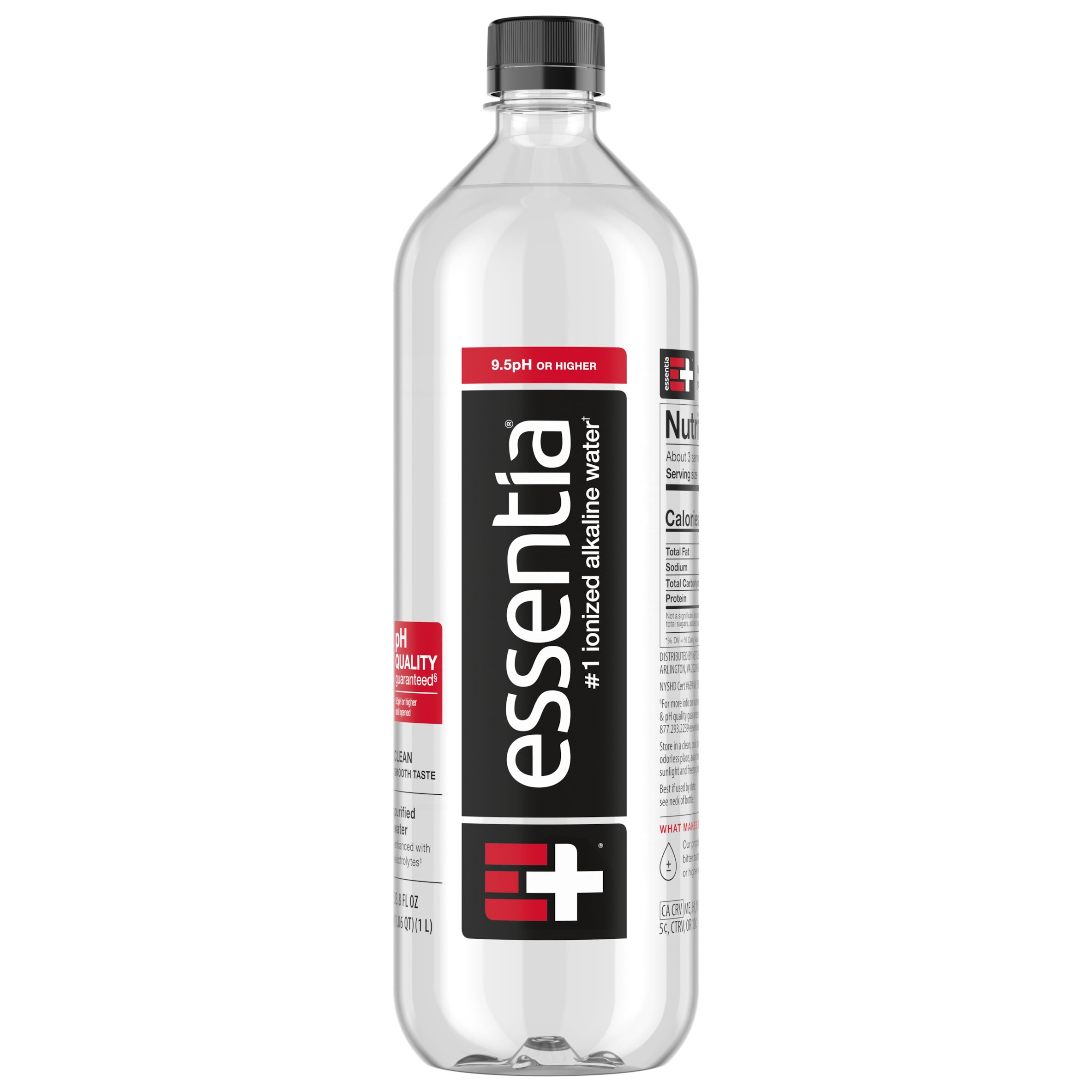 **Essentia** Ionized Alkaline Water, 1 Liter, 12 ct