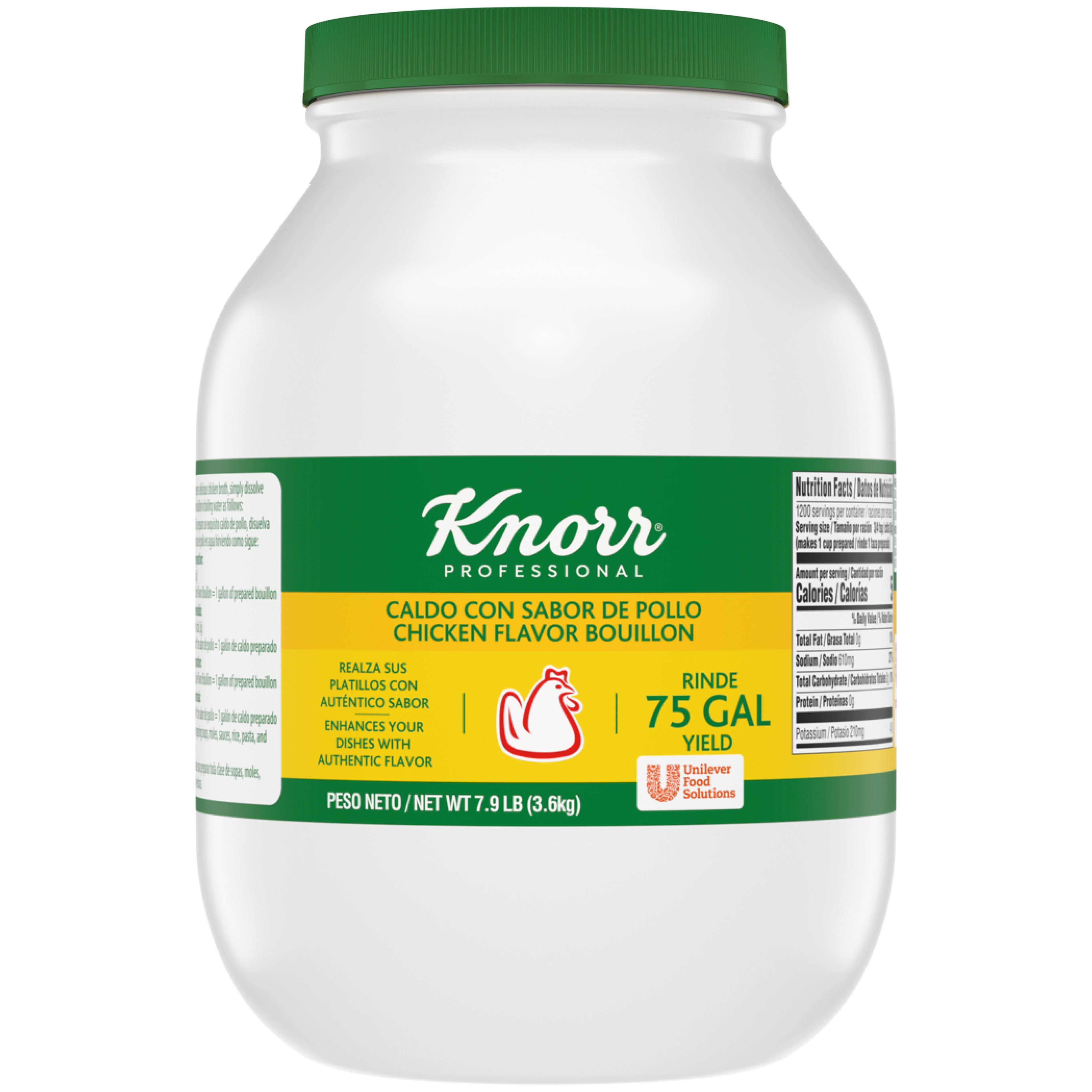 **Knorr** Bouillon, Chicken Flavor, Caldo con Sabor de Pollo, 7.9 lbs
