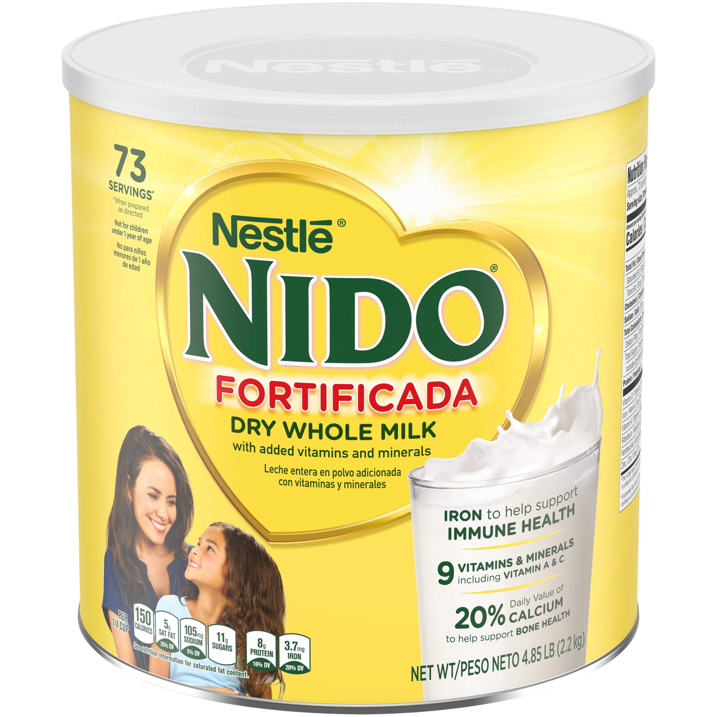 **Nestlé** Nido Fortificada, Dry Whole Milk, 4.85 lbs