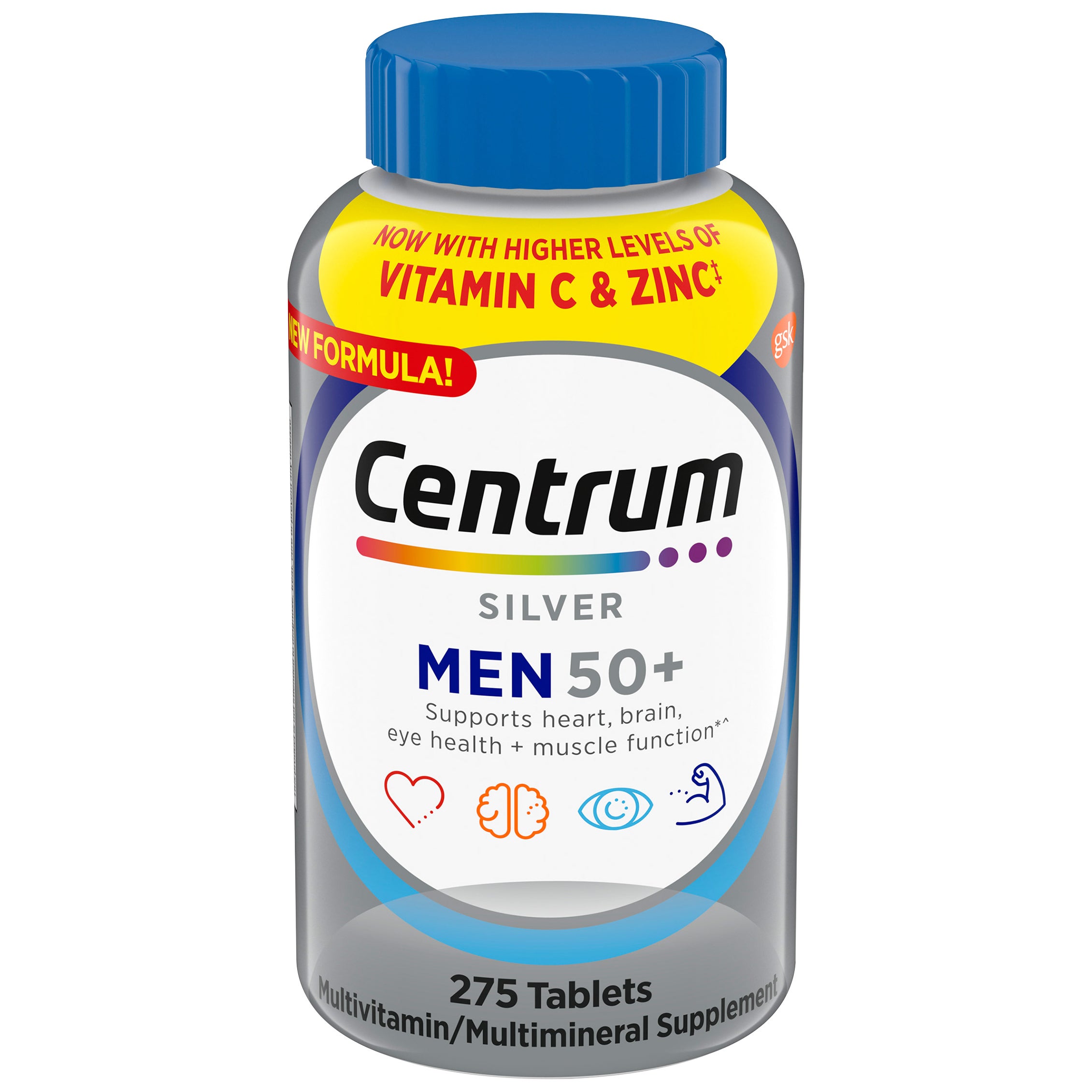 **Centrum** Silver Multivitamin, Men 50+ **AND/OR** Women 50+, 275 ct