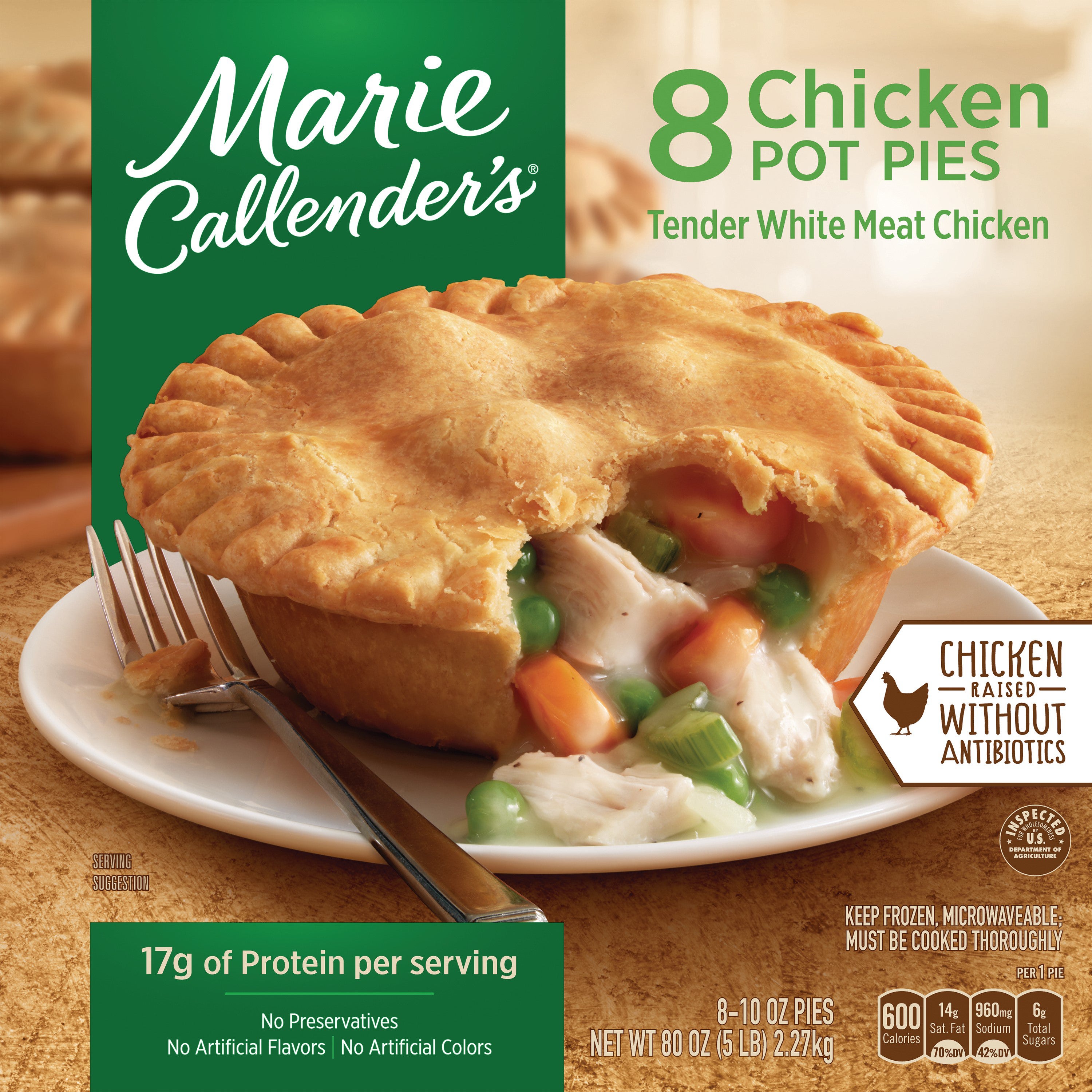 **Marie Callender's** Chicken Pot Pies, 10 oz, 8 ct