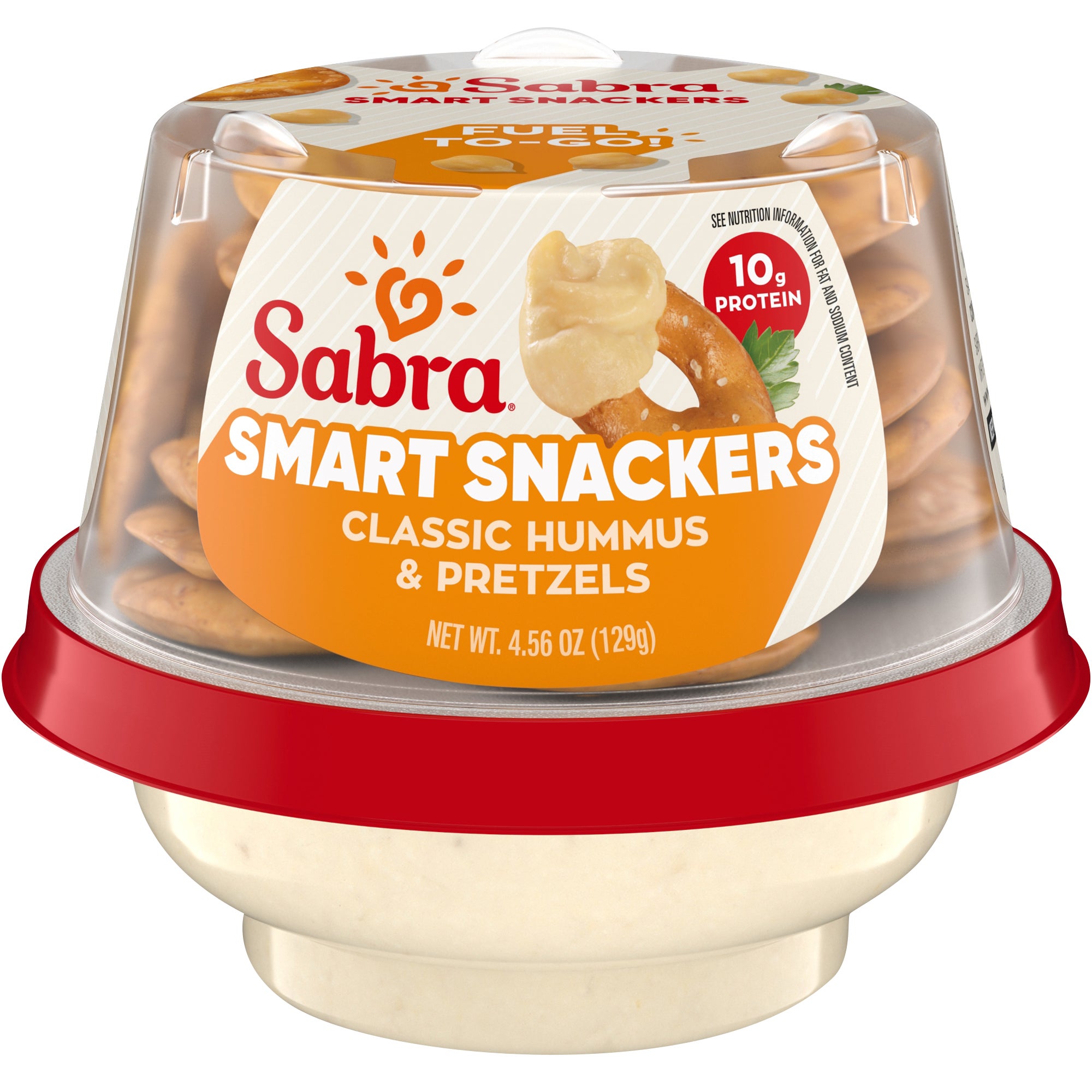 **Sabra** Hummus with Pretzels Cup, Classic, 4.56 oz, 12 ct