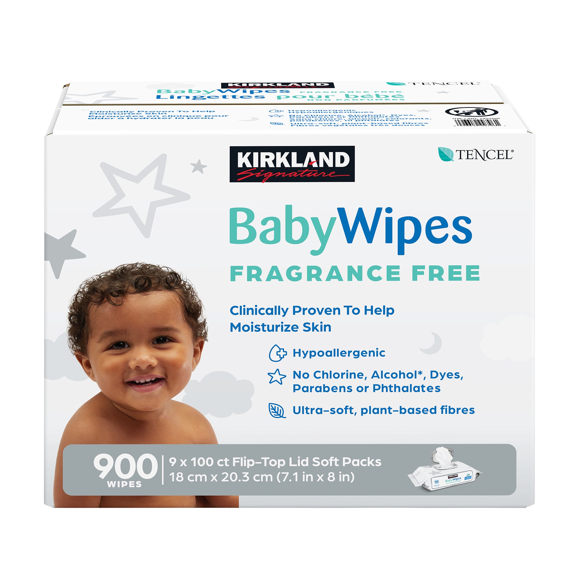**Kirkland Signature** Baby Wipes, 900 ct