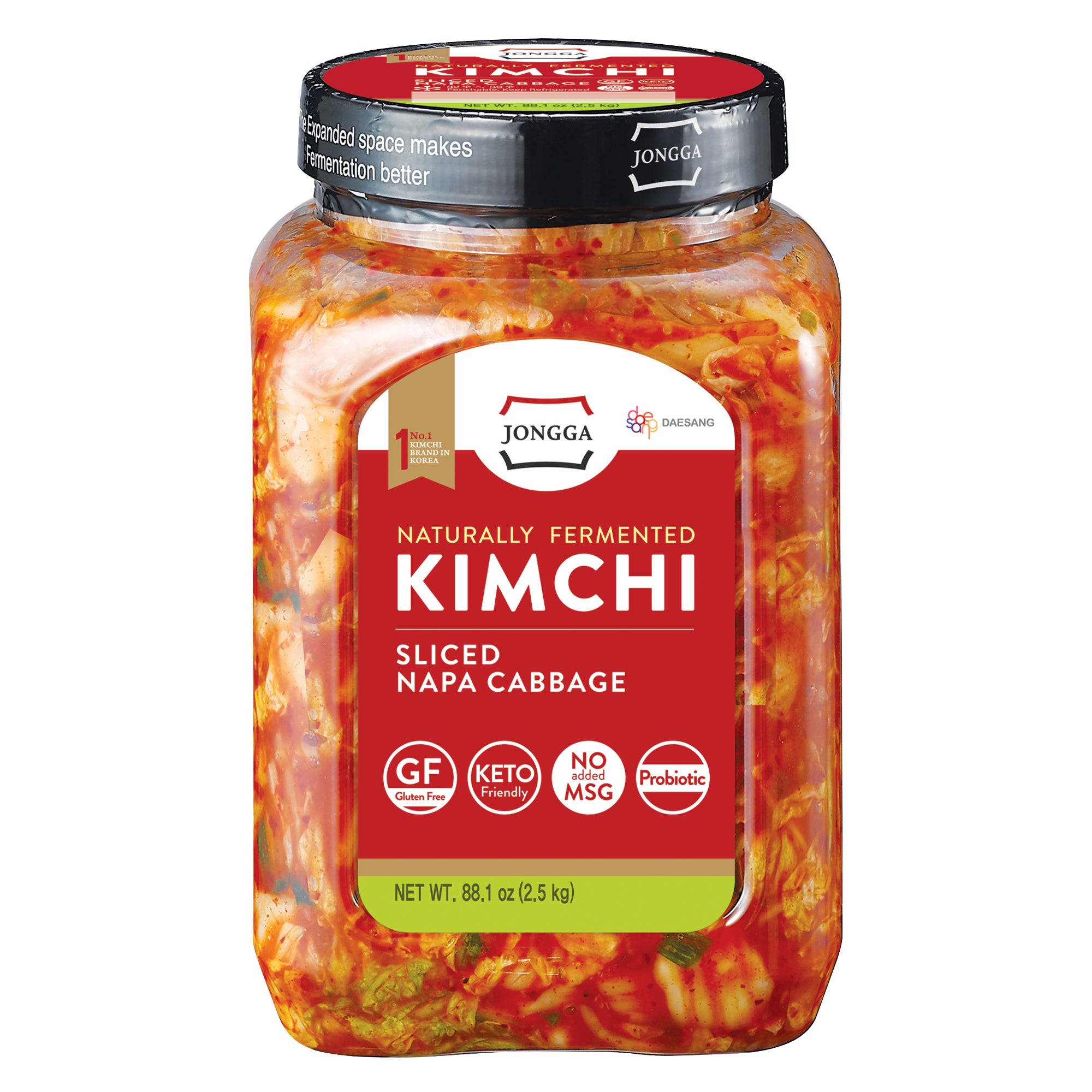 **Jongga** Kimchi, Sliced Napa Cabbage, 88.1 oz