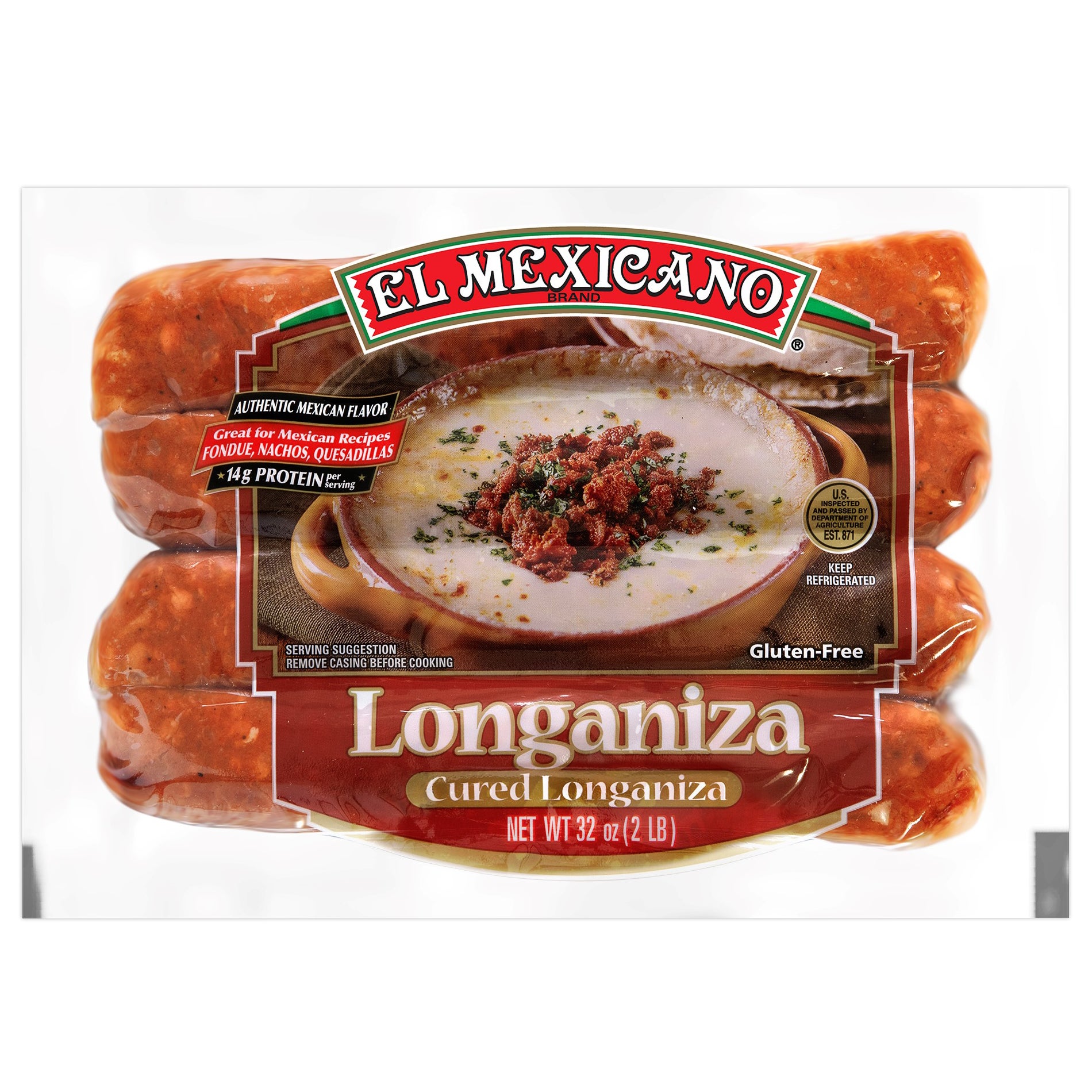 **El Mexicano** Cured Longaniza, 32 oz