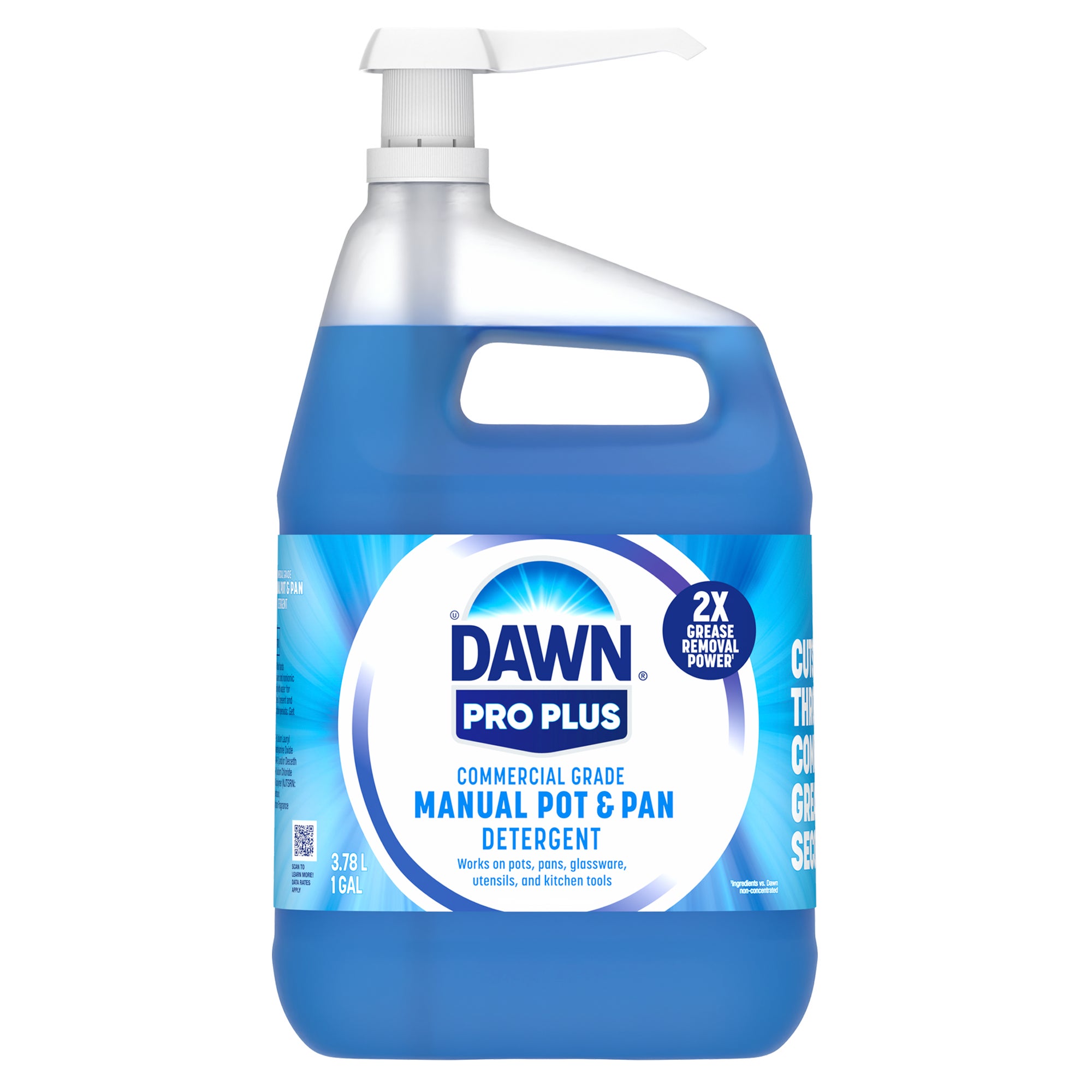 **Dawn Pro Plus** Manual Pot and Pan, Dish Detergent, Commercial Grade, Liquid Concentrate, 1 gal