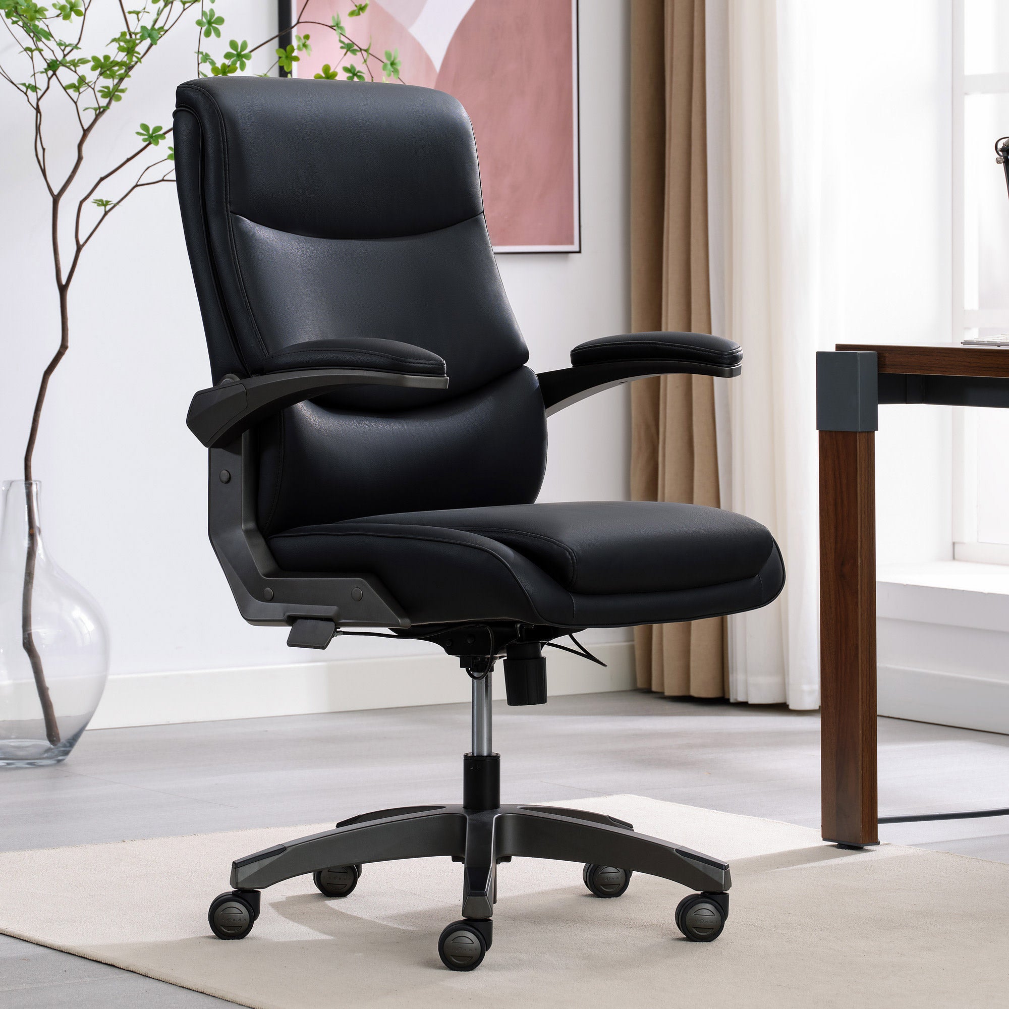 **La-Z-Boy** Midback Manager Chair, Black