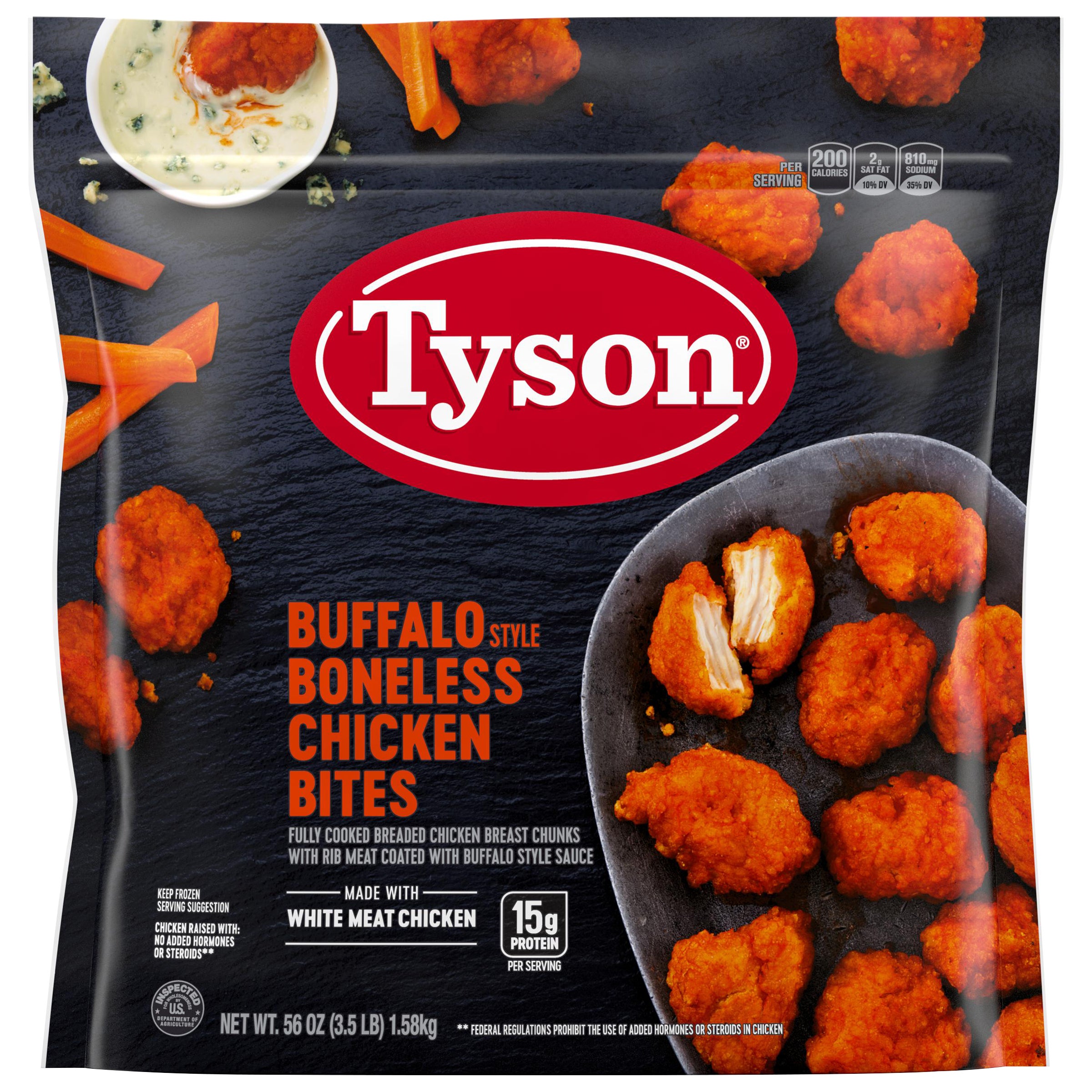 **Tyson** Boneless Chicken Bites, Buffalo Style, 3.5 lbs