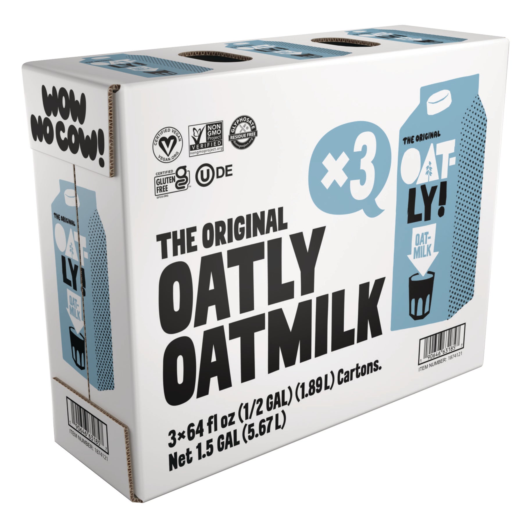 **Oatly** Oatmilk, Original, 64 fl oz, 3 ct