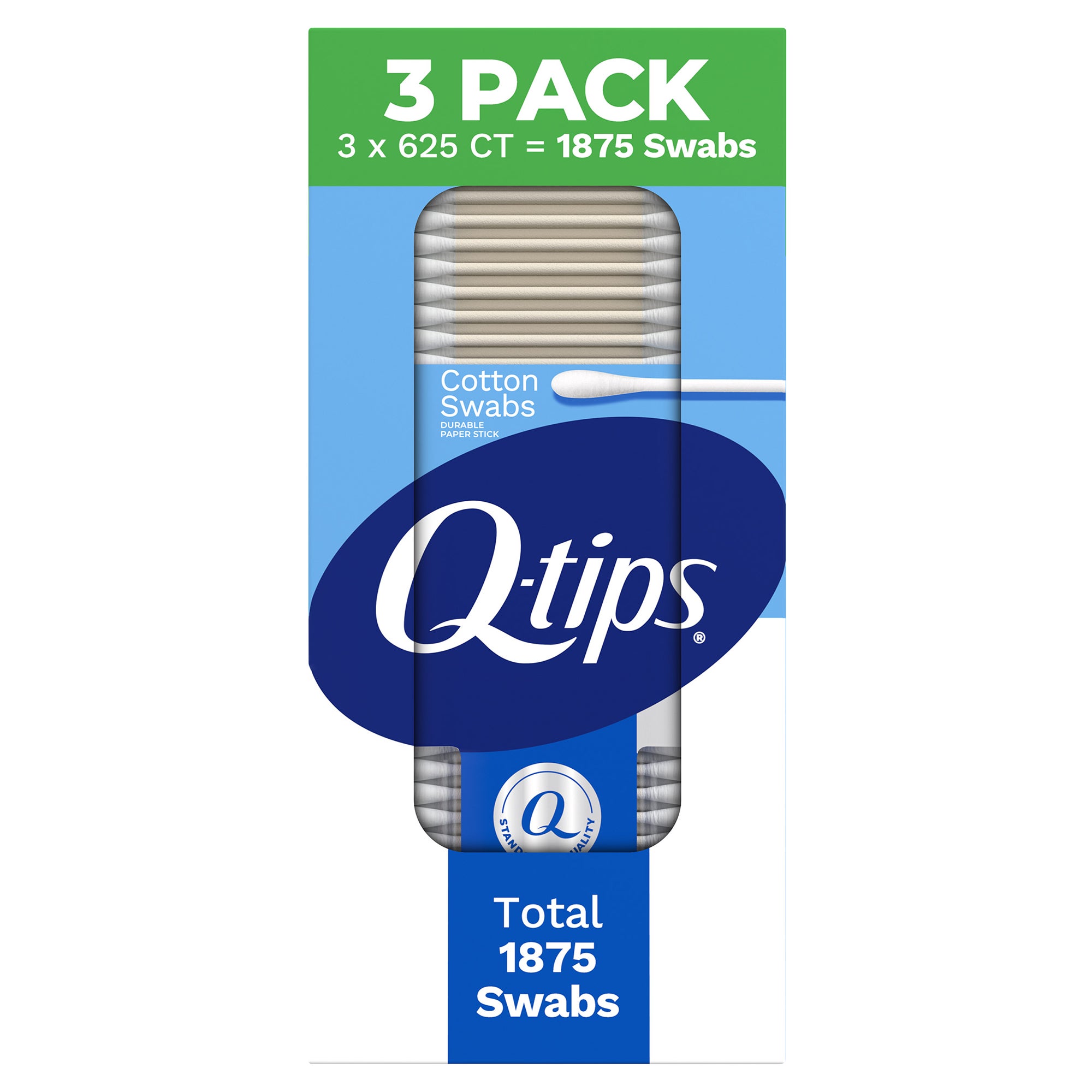 **Q-tips** Cotton Swabs, 1875 ct