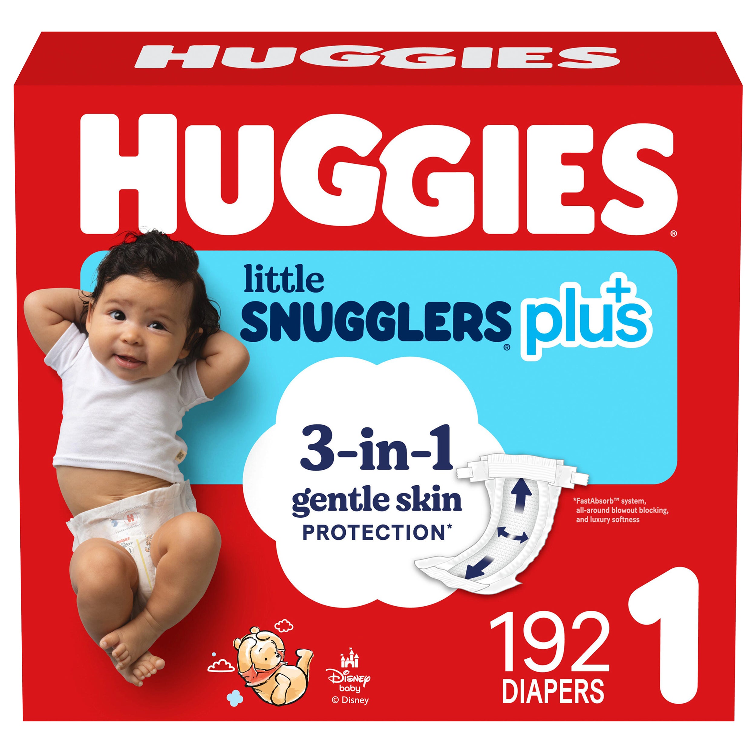 **Huggies** Diapers, Sizes 1-7