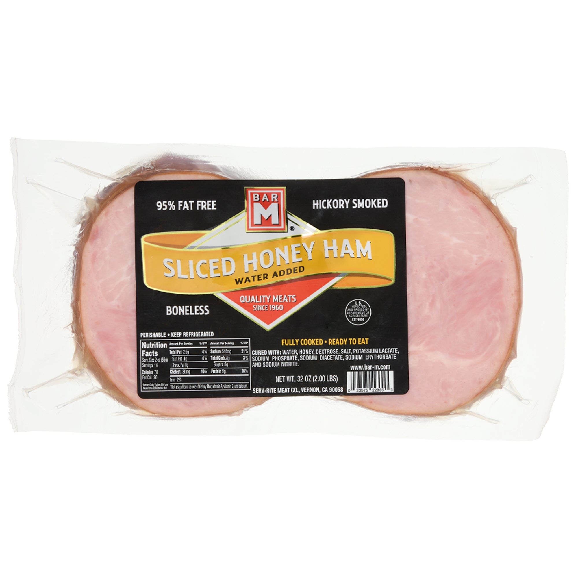 **Bar M** Honey Ham **AND/OR** Black Forest Ham, Sliced, 2 lbs