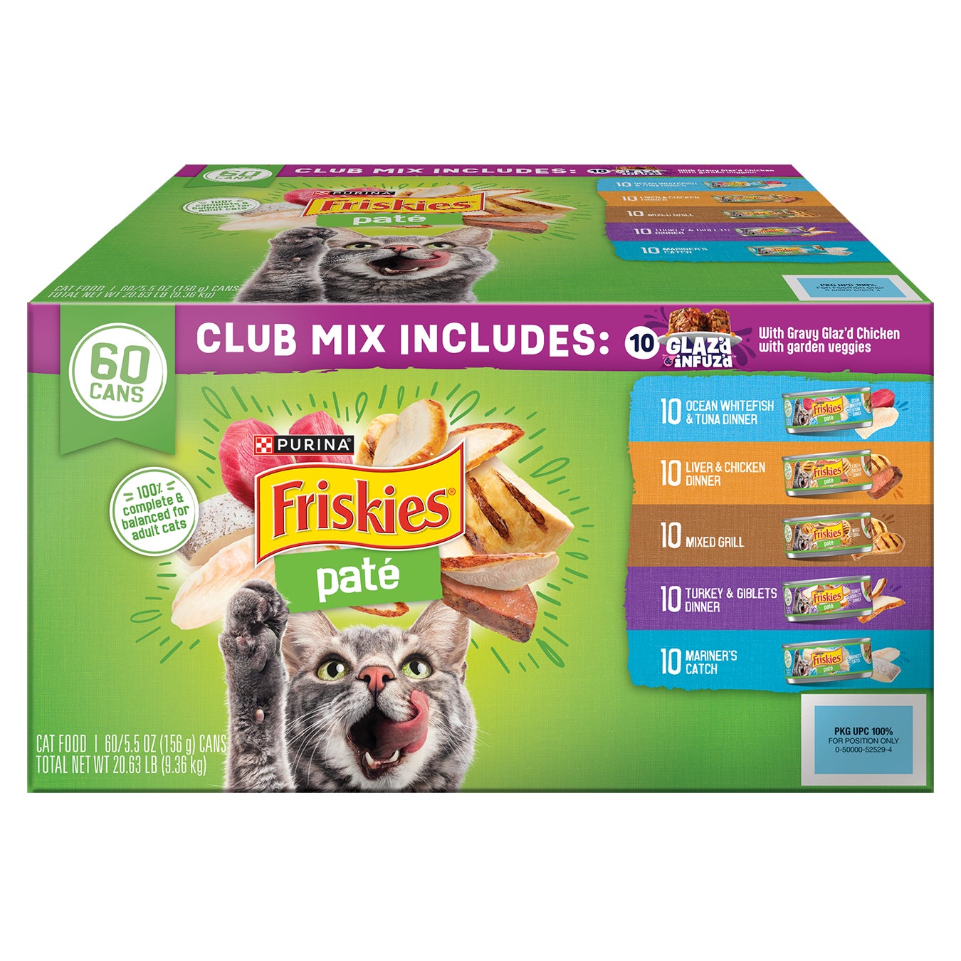 **Friskies** Paté, Club Mix, Variety Pack, 5.5 oz, 60 ct