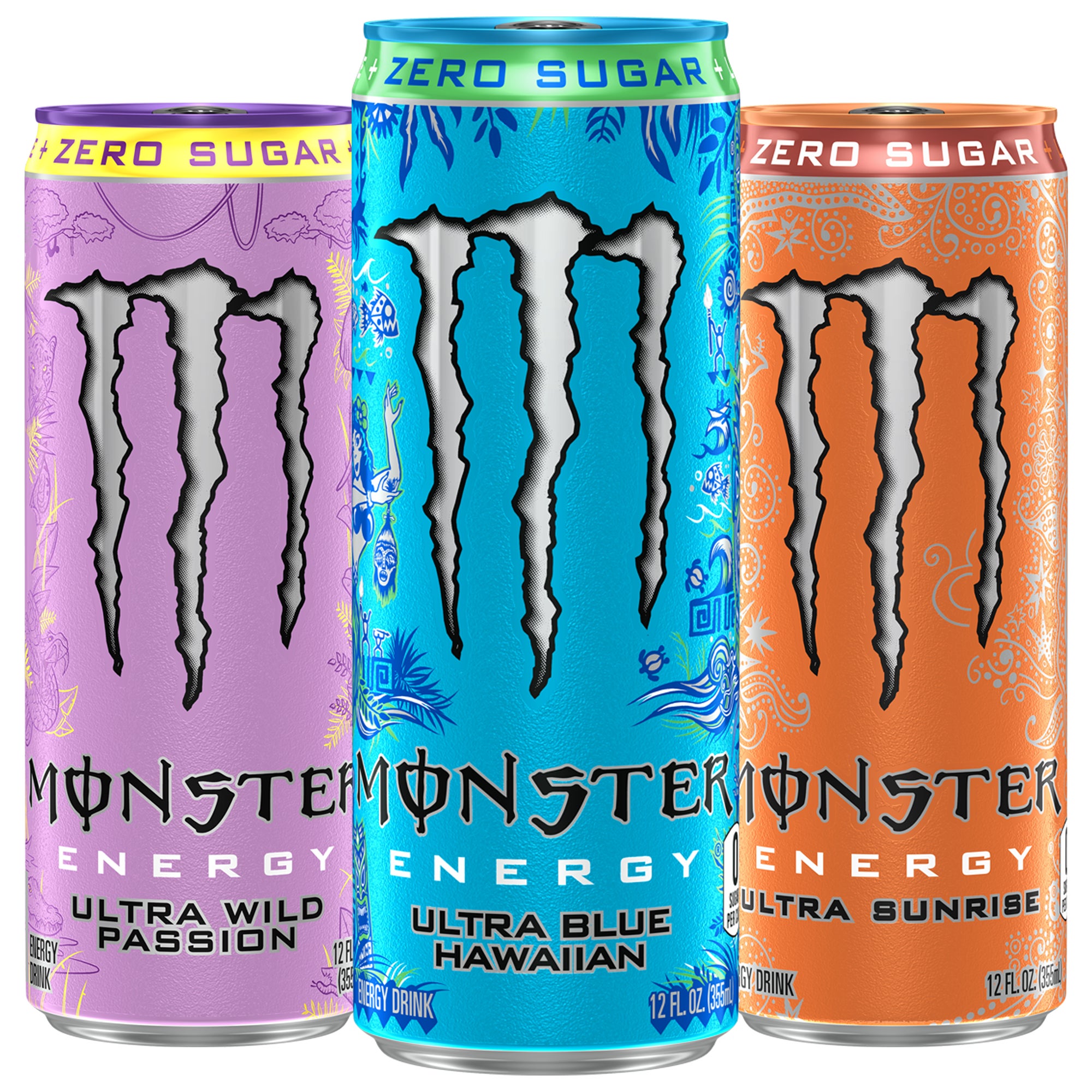 **Monster** Ultra Energy Drink, Zero Sugar, Variety, 12 fl oz, 24 ct