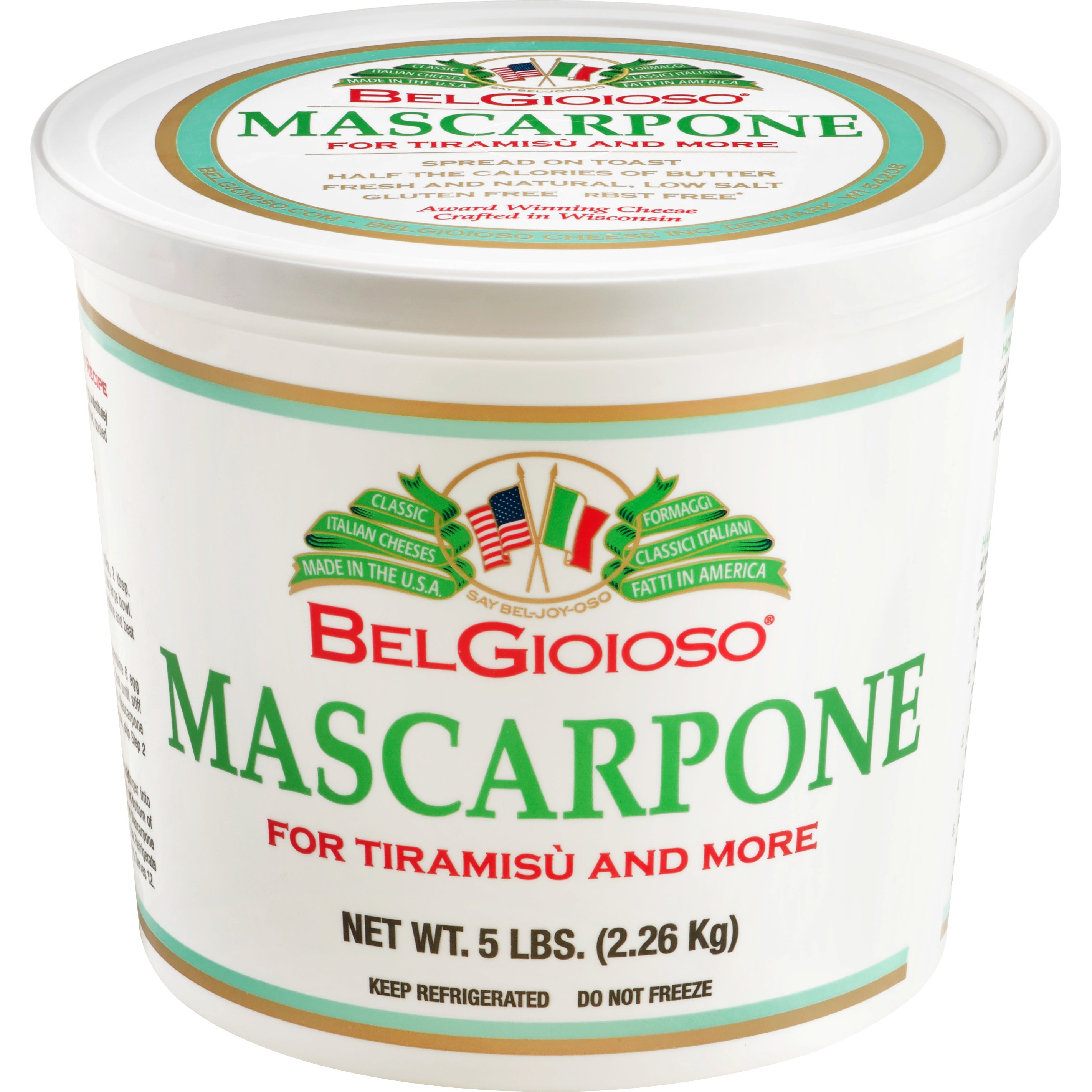 **BelGioioso** Mascarpone Cheese, Fresh, 5 lbs