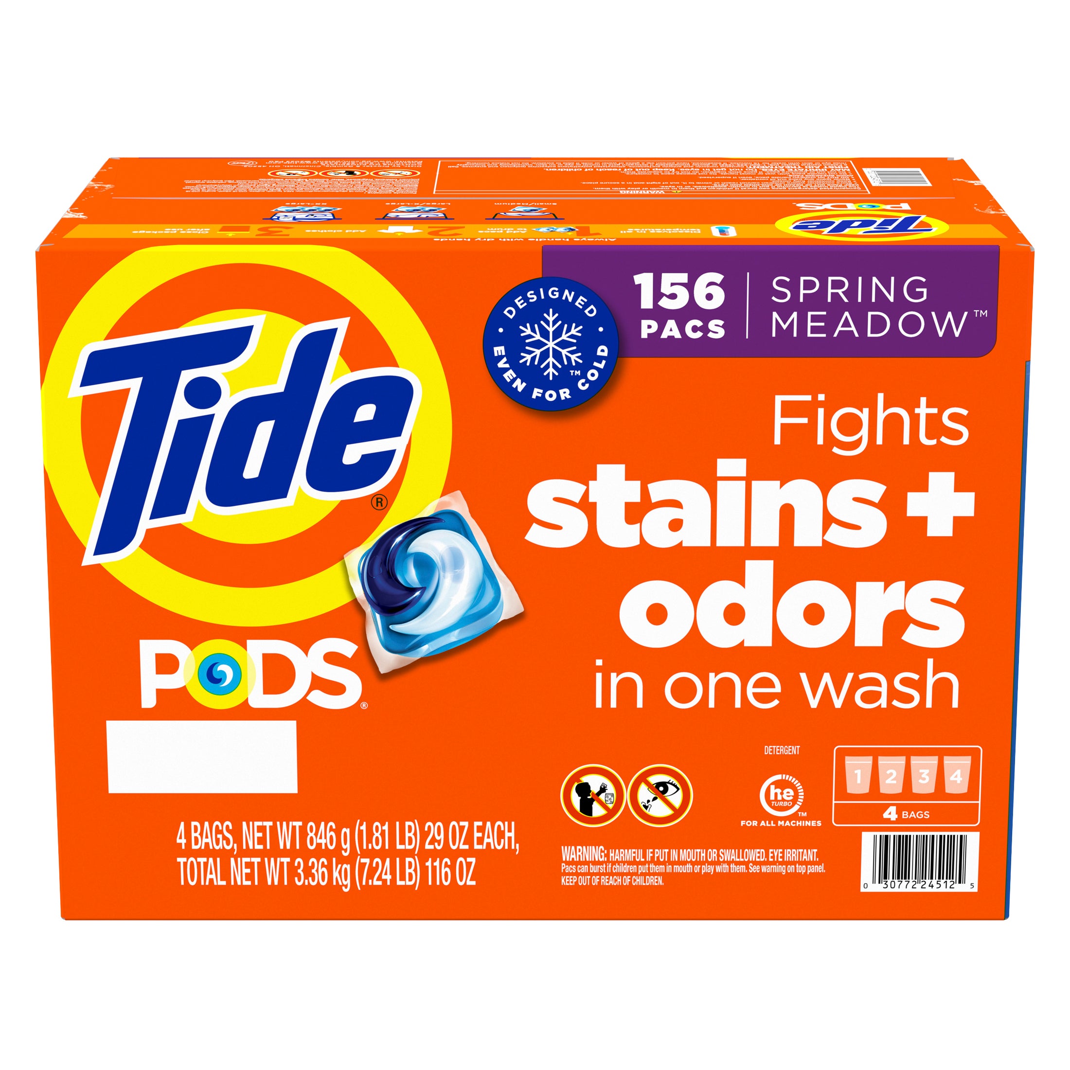 **Tide PODS** Laundry Detergent, Spring Meadow, 156 ct