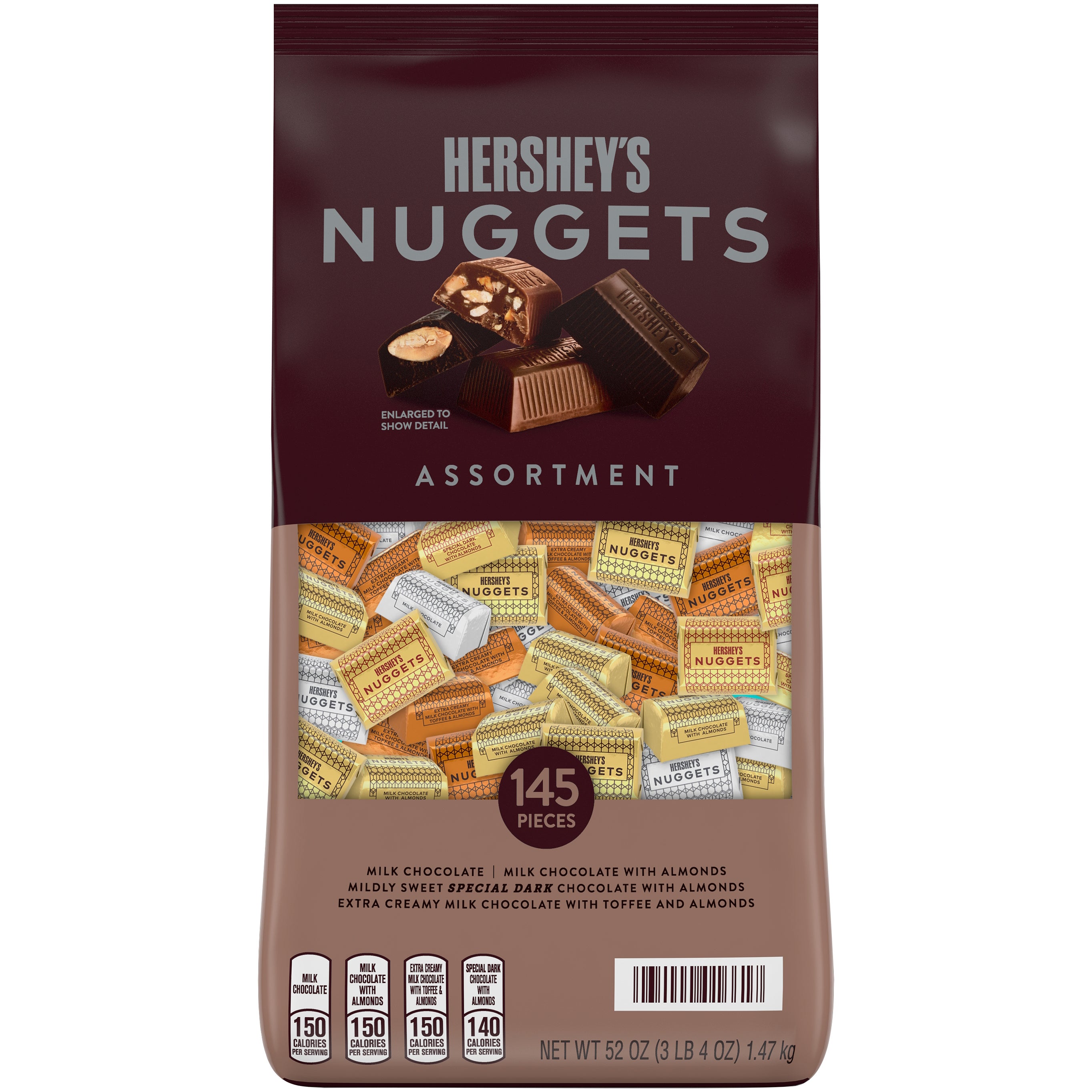 **Hershey’s** Chocolate Nuggets, Variety, 52 oz, 145 ct