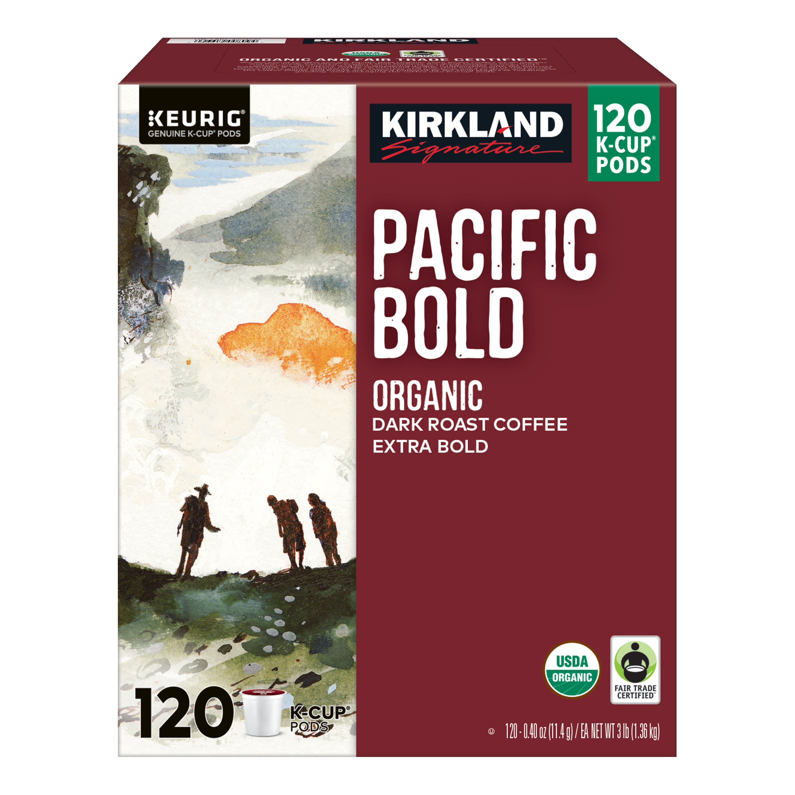 **Kirkland Signature** Coffee, Keurig K-Cup Pods, 120 ct