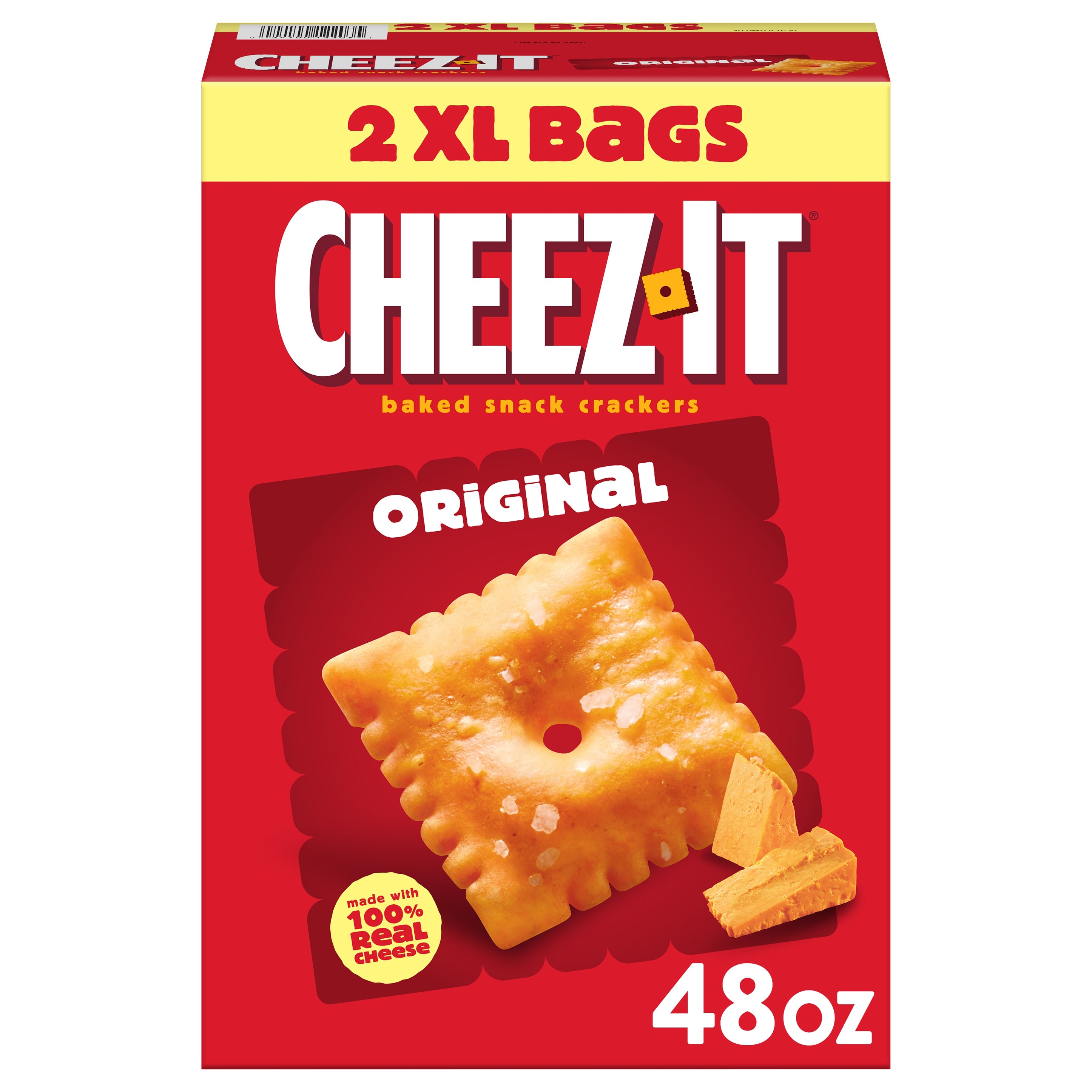 **Cheez-It** Baked Snack Crackers, Cheddar, 48 oz
