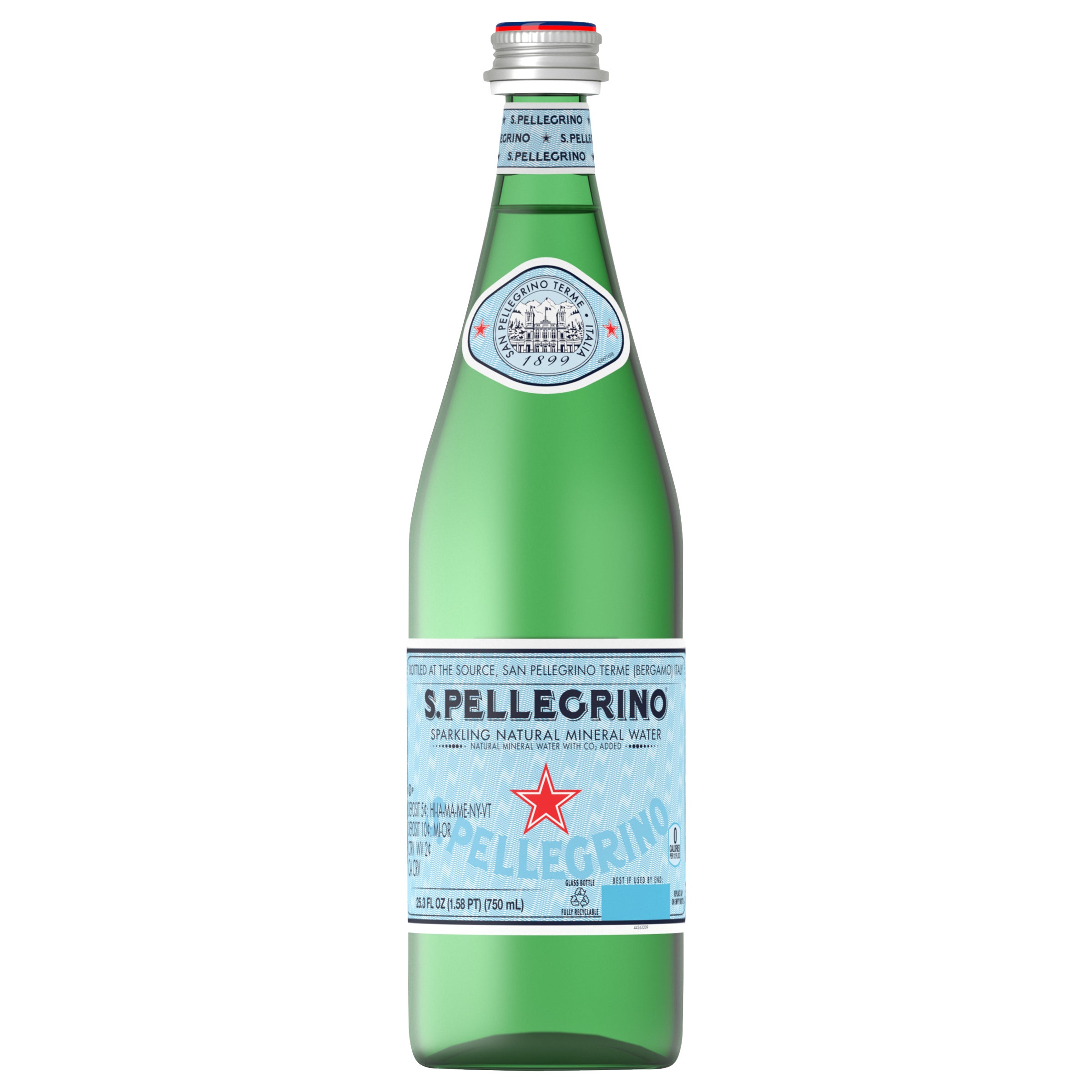 **S.Pellegrino** Sparkling Water, Natural Mineral, 25.3 fl oz, 15 ct