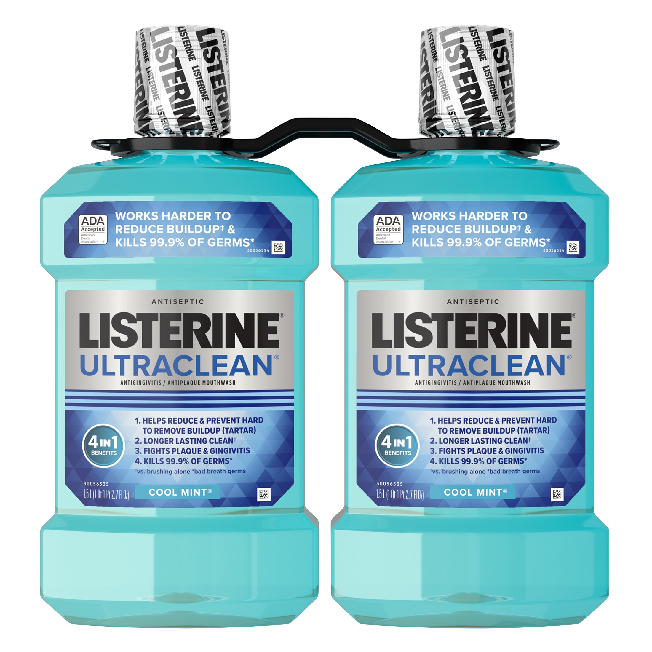 **Listerine** Ultraclean Mouthwash, Cool Mint, 1.5 L, 2 ct