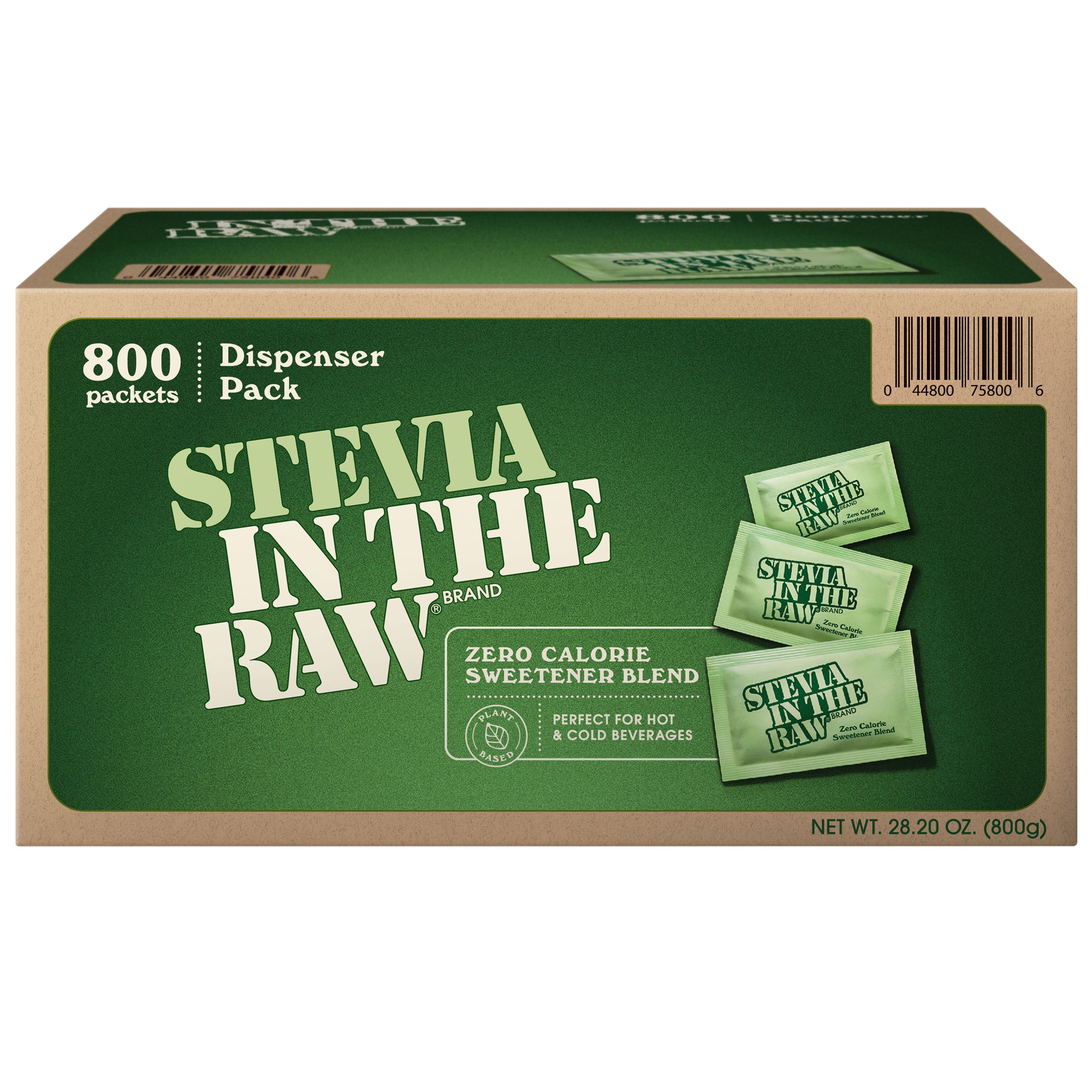 **Stevia in the Raw** Zero Calorie Sweetener, Portion Packets, 800 ct