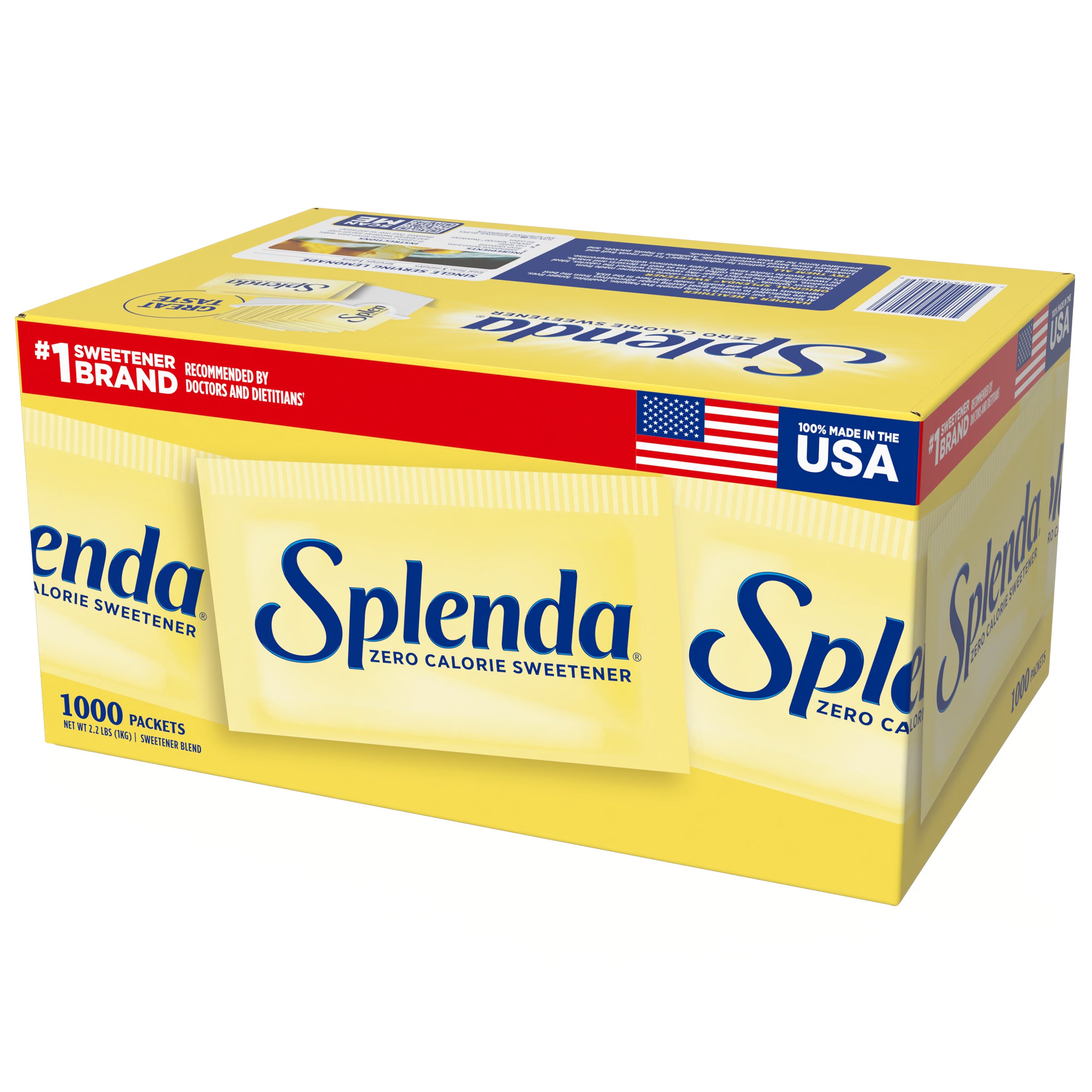 **Splenda** Zero Calorie Sweetener, Portion Packets, 1000 ct