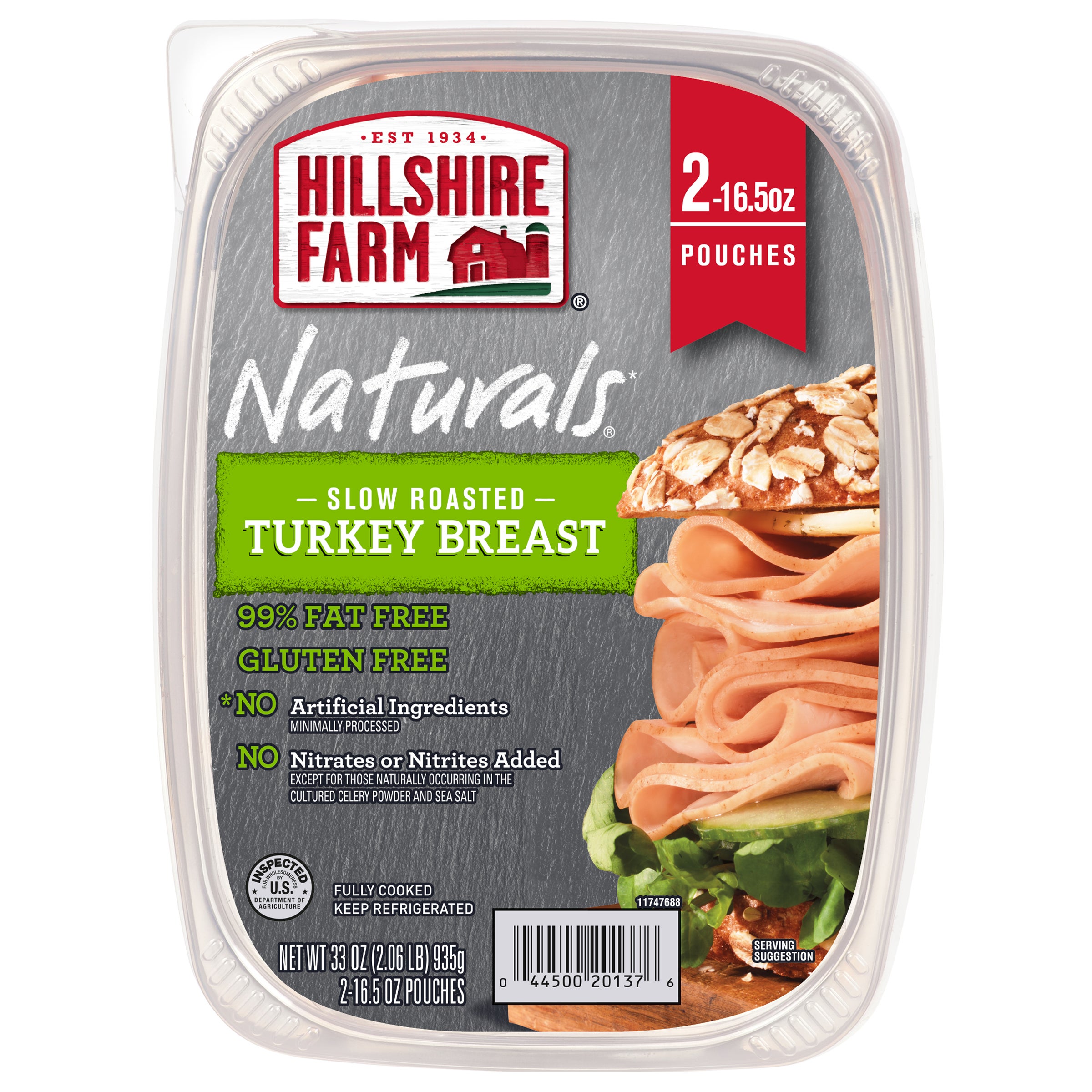 **Hillshire Farm Naturals** Turkey Breast, Slow Roasted, 11 oz, 3 ct