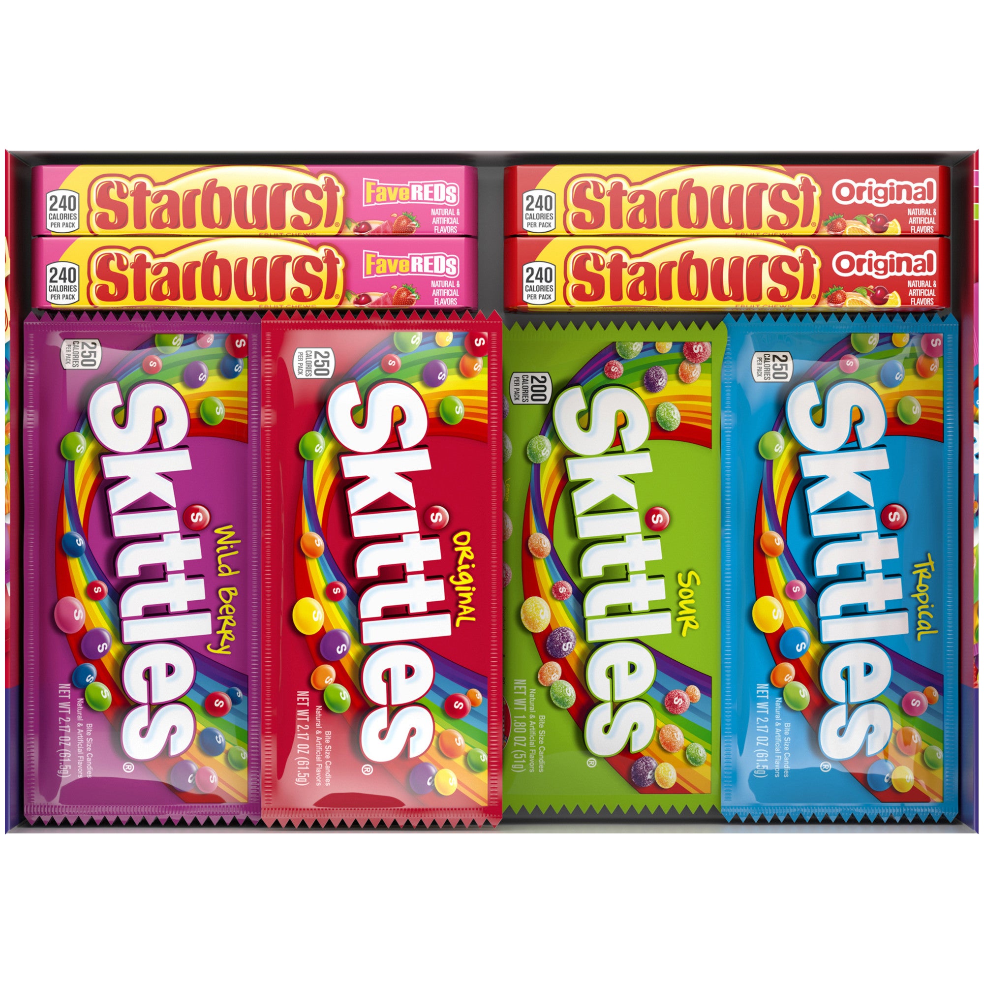 **Skittles and Starburst** Chewy Candy, Variety, 30 ct
