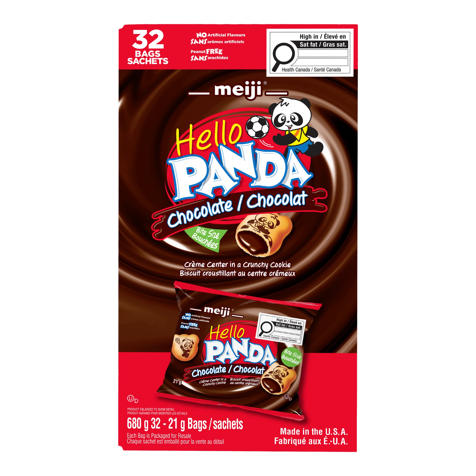 **Meiji** Hello Panda Cookies, Chocolate, 0.75 oz, 32 ct